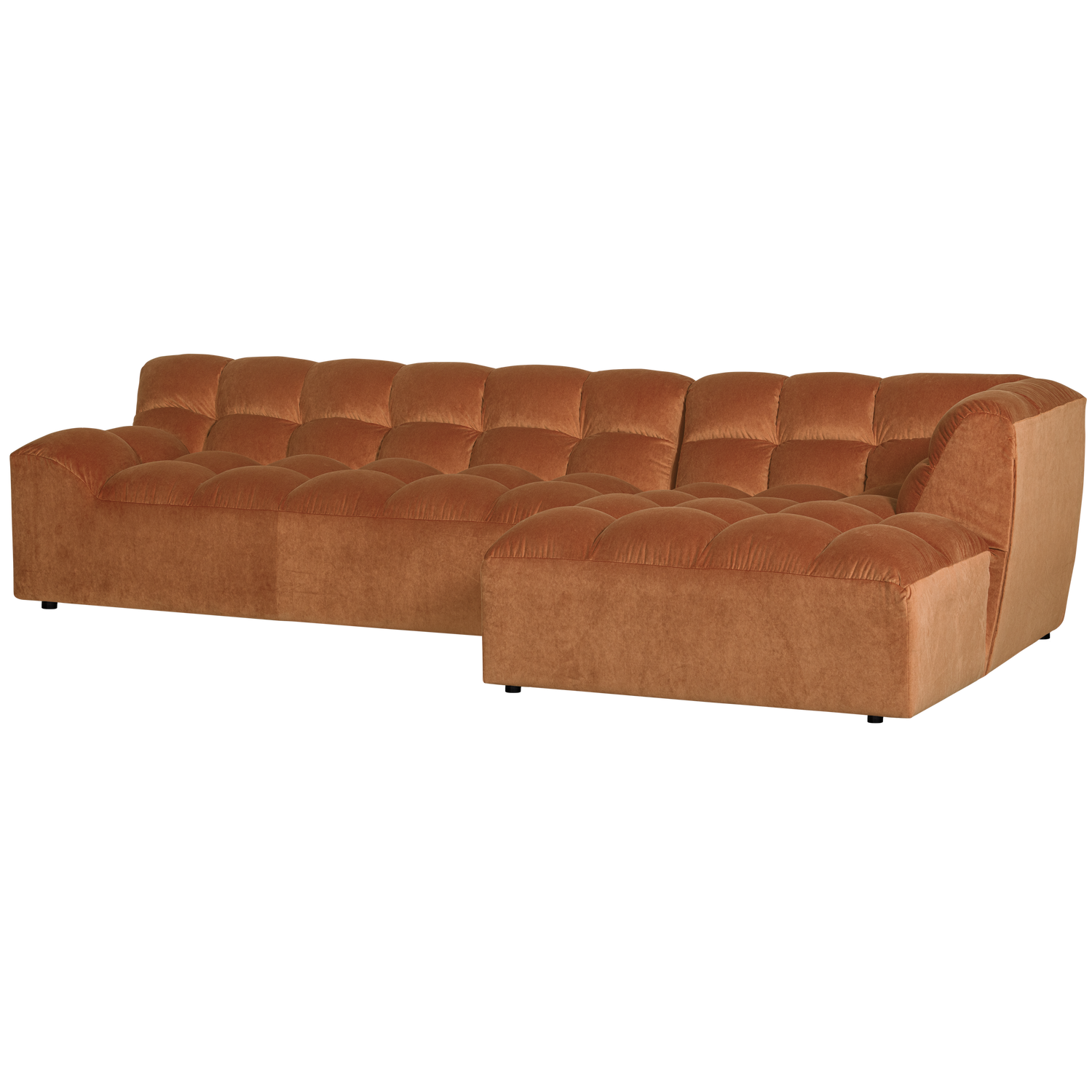 WOOOD canapea mare ALLURE CHAISE LONGUE | 100% Pes | Terra | 79x324x165 cm