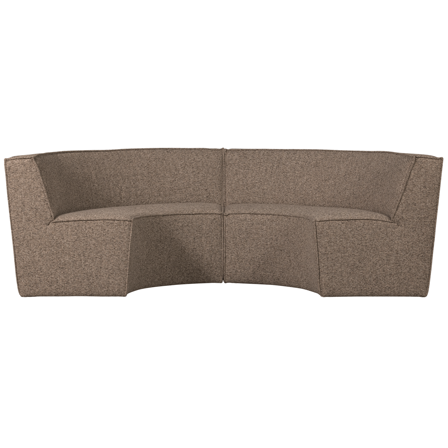 WOOOD banca dining EUROPA | 94% Pes / 6% Ny | Maro inchis | 85x262x131 cm