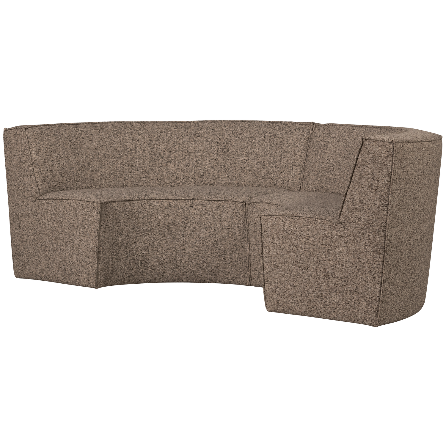 WOOOD banca dining EUROPA | 94% Pes / 6% Ny | Maro inchis | 85x262x131 cm