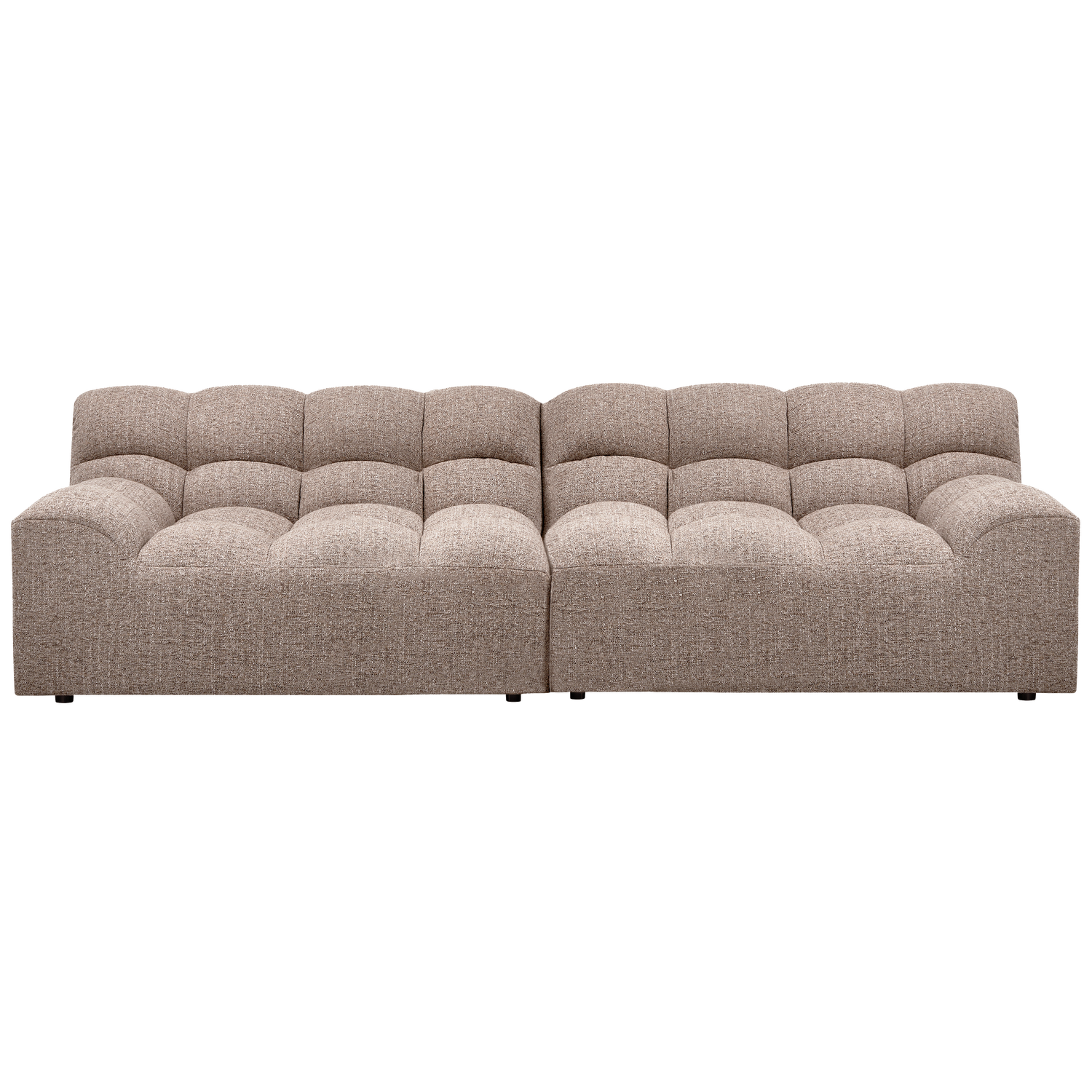 WOOOD canapea 3 locuri ALLURE | 94% Pes / 6% Ny | Maro | 79x280x86 cm