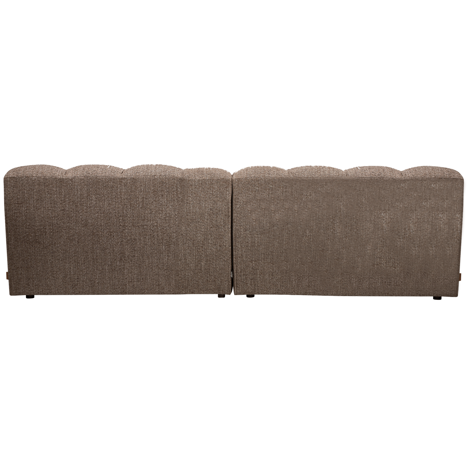 WOOOD canapea 3 locuri ALLURE | 94% Pes / 6% Ny | Maro inchis | 79x280x86 cm