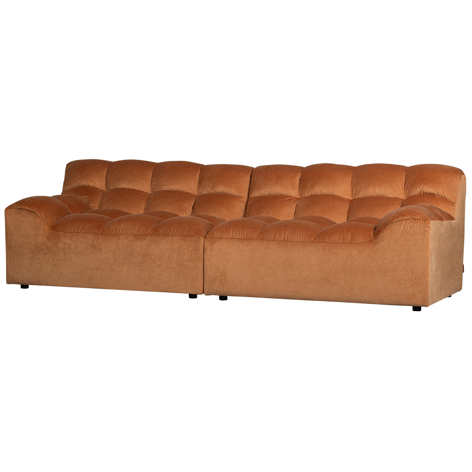 WOOOD canapea 3 locuri ALLURE | 100% Pes | Terra | 79x280x86 cm