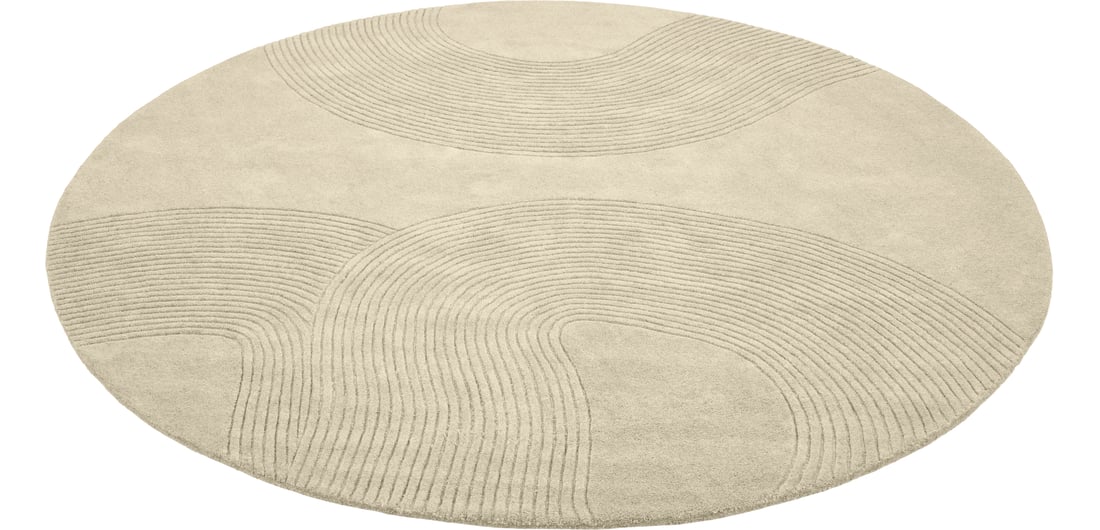 Bolia Covor Zen Decorativ - Rotund Crem 200×1,70 cm 1