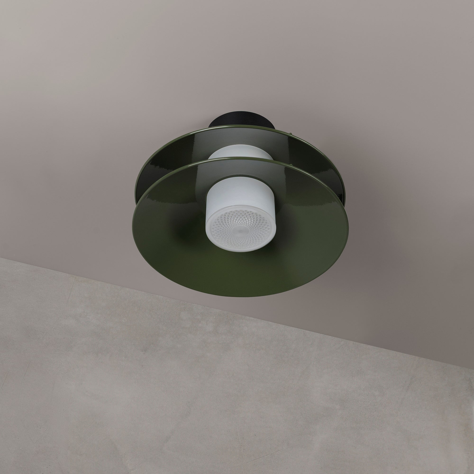 Minale plafonieră 2Shades | aluminiu lăcuit, rășină opal | bec G9 dimabil inclus