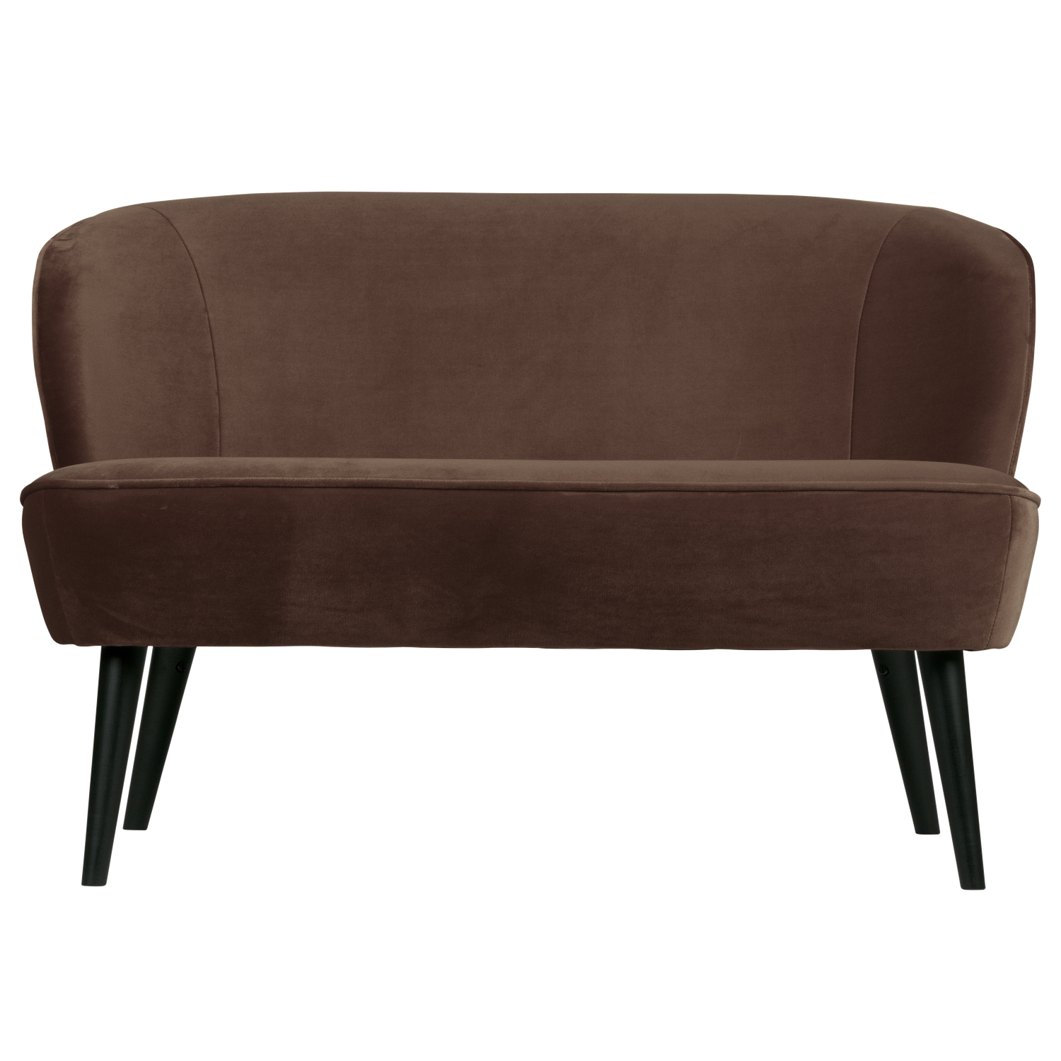 WOOOD banca SARA | 100% Pes | Maro inchis | 73x110x72 cm