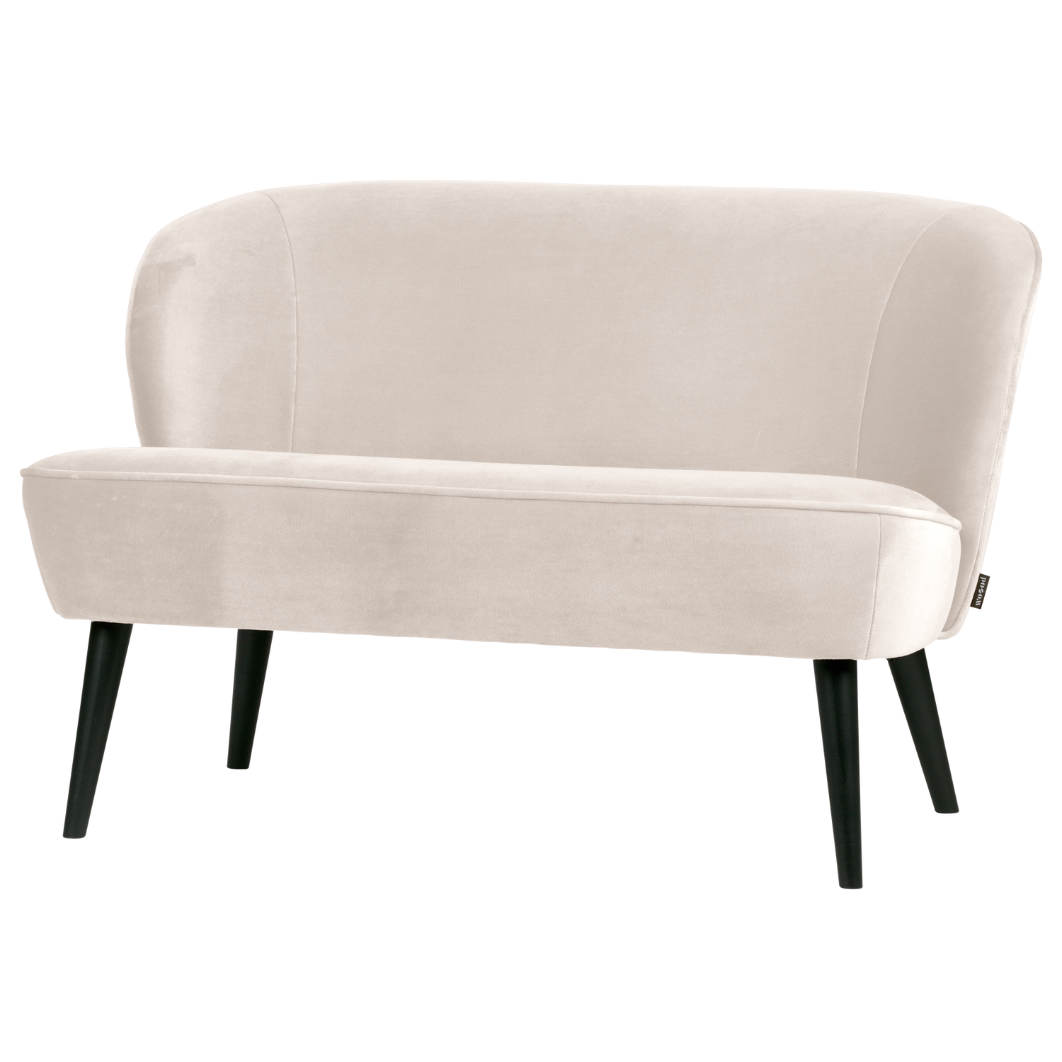 WOOOD puf SARA | 100% Pes | Alb murdar | 73x110x72 cm
