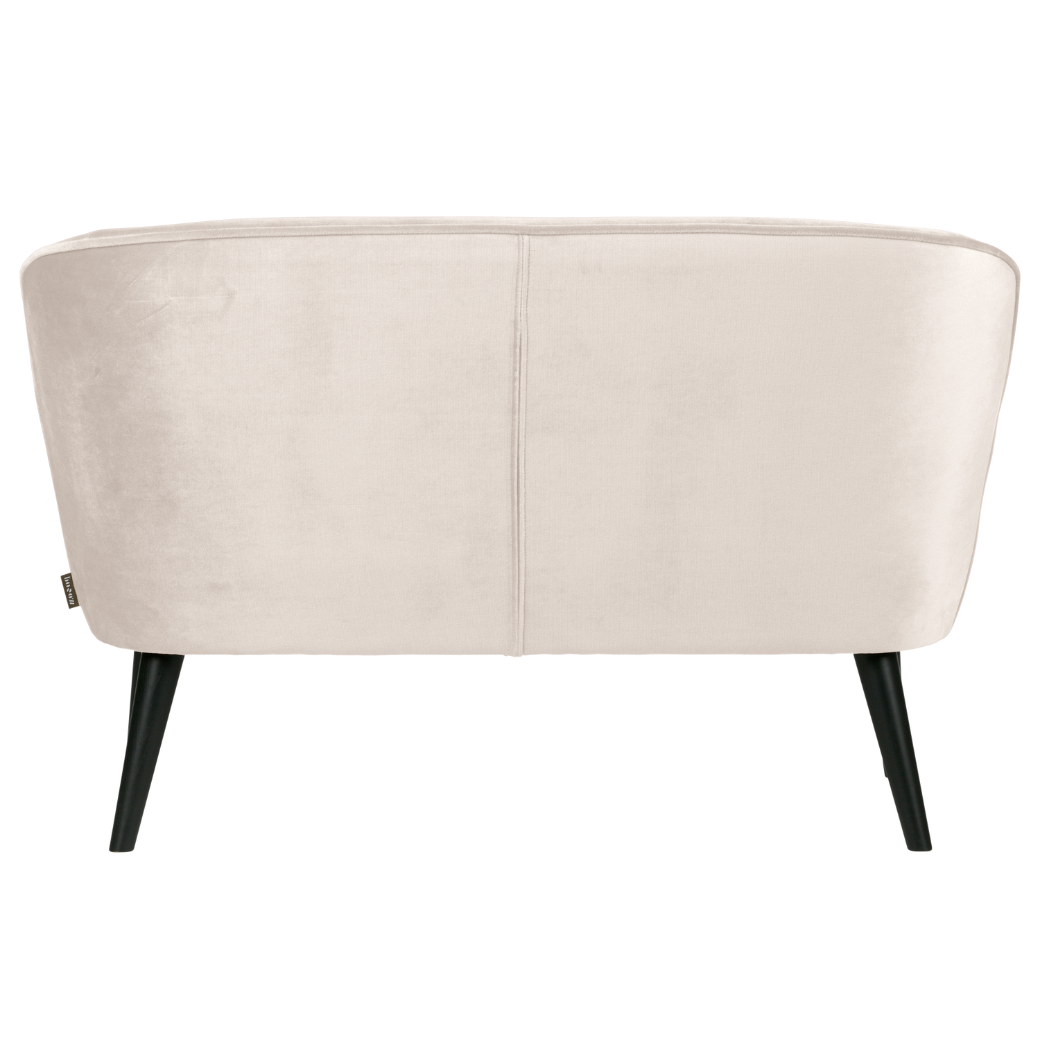 WOOOD puf SARA | 100% Pes | Alb murdar | 73x110x72 cm