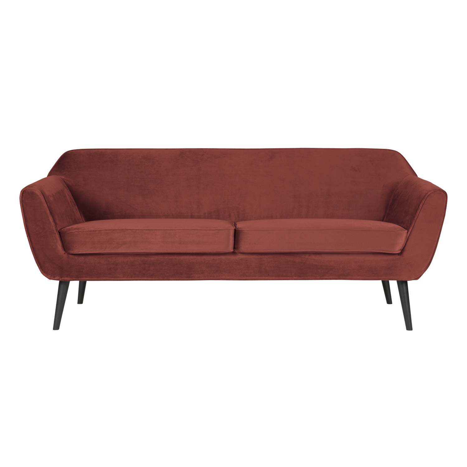 WOOOD canapea 2 locuri ROCCO | Poliester | Burgund | 75x187x82 cm