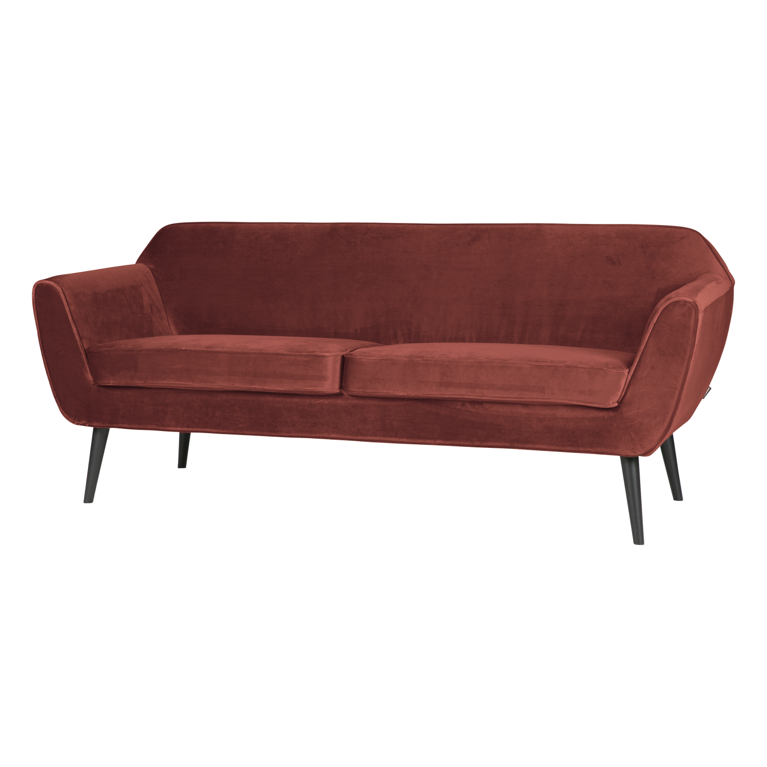 WOOOD canapea 2 locuri ROCCO | Poliester | Burgund | 75x187x82 cm