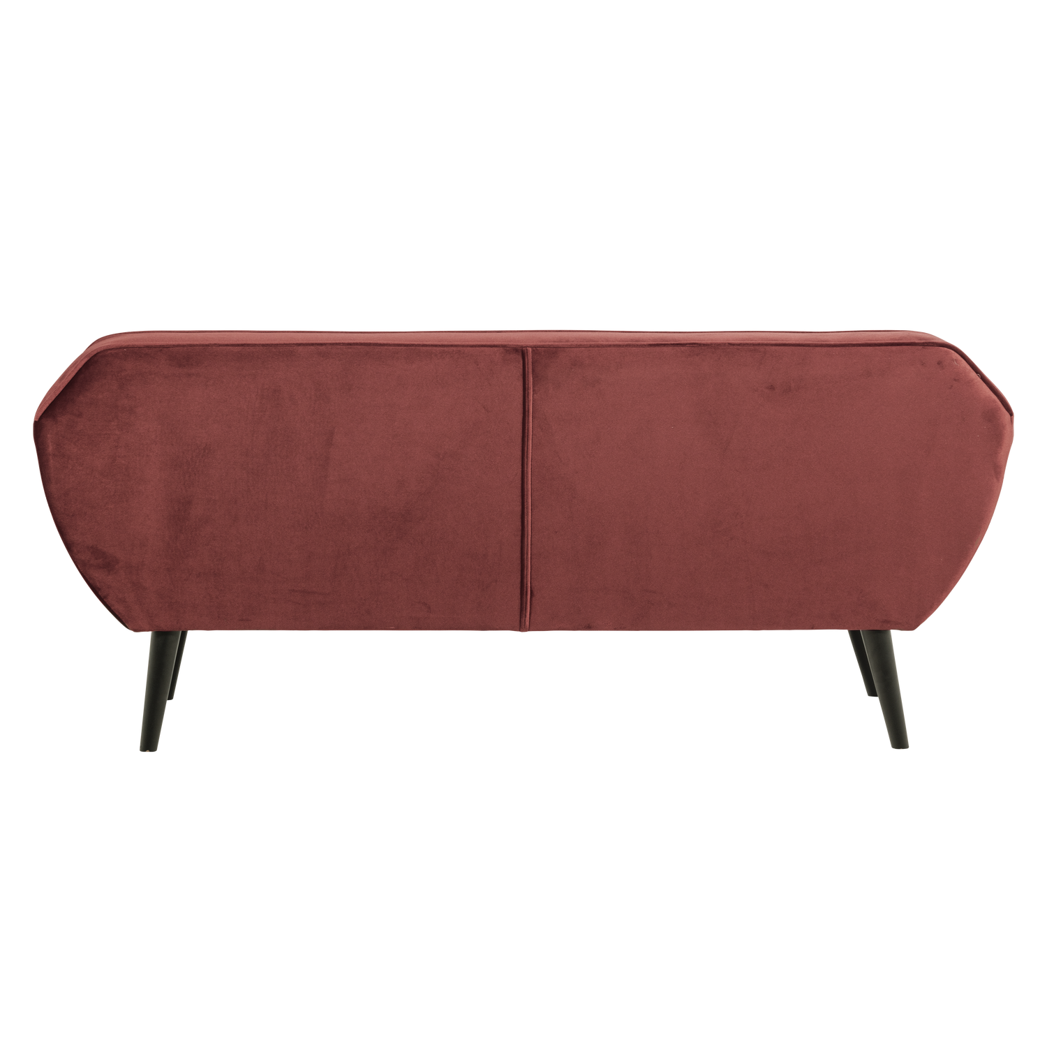 WOOOD canapea 2 locuri ROCCO | Poliester | Burgund | 75x187x82 cm