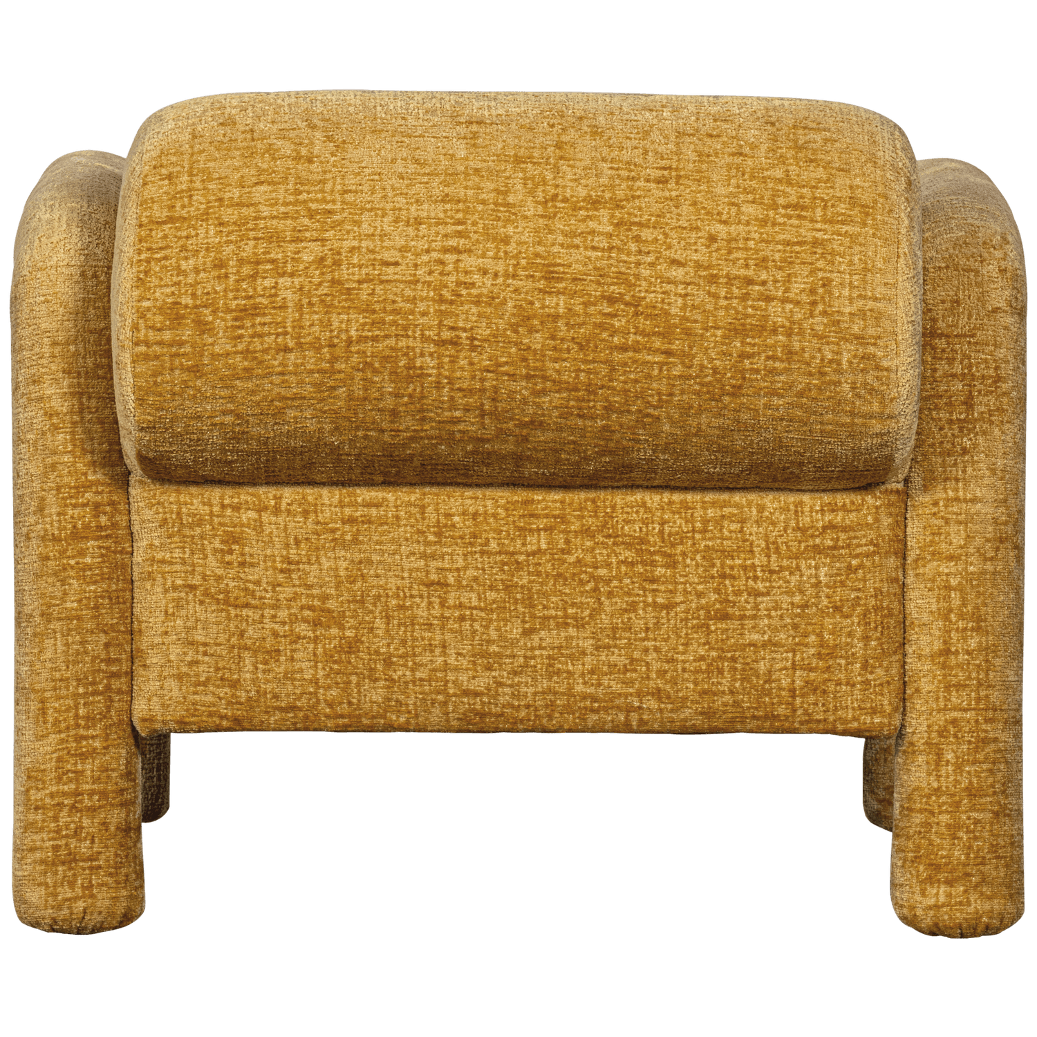LENNY ARMCHAIR IN ROUGH TEXTURE GOLD/YELLOW