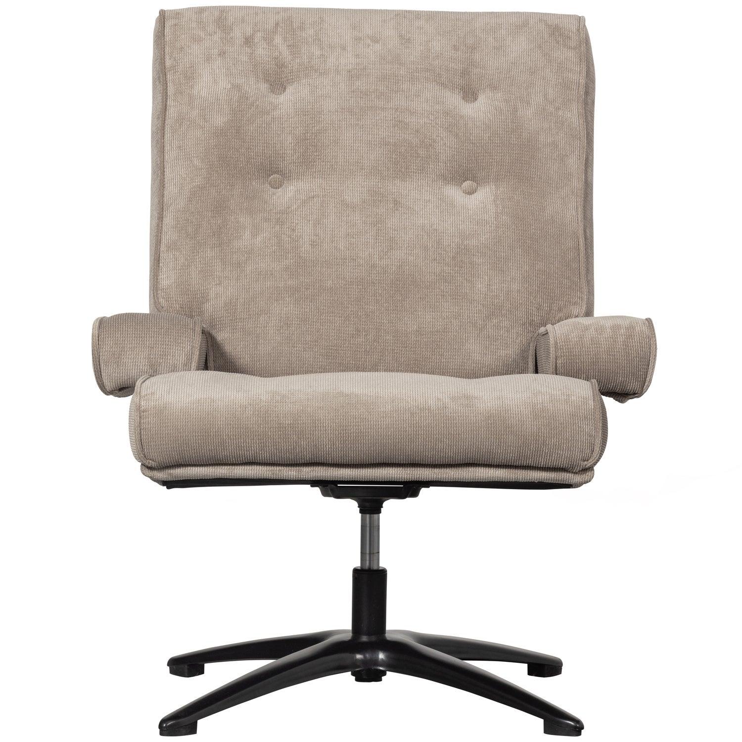 WILLIAM SWIVEL ARMCHAIR NATURAL