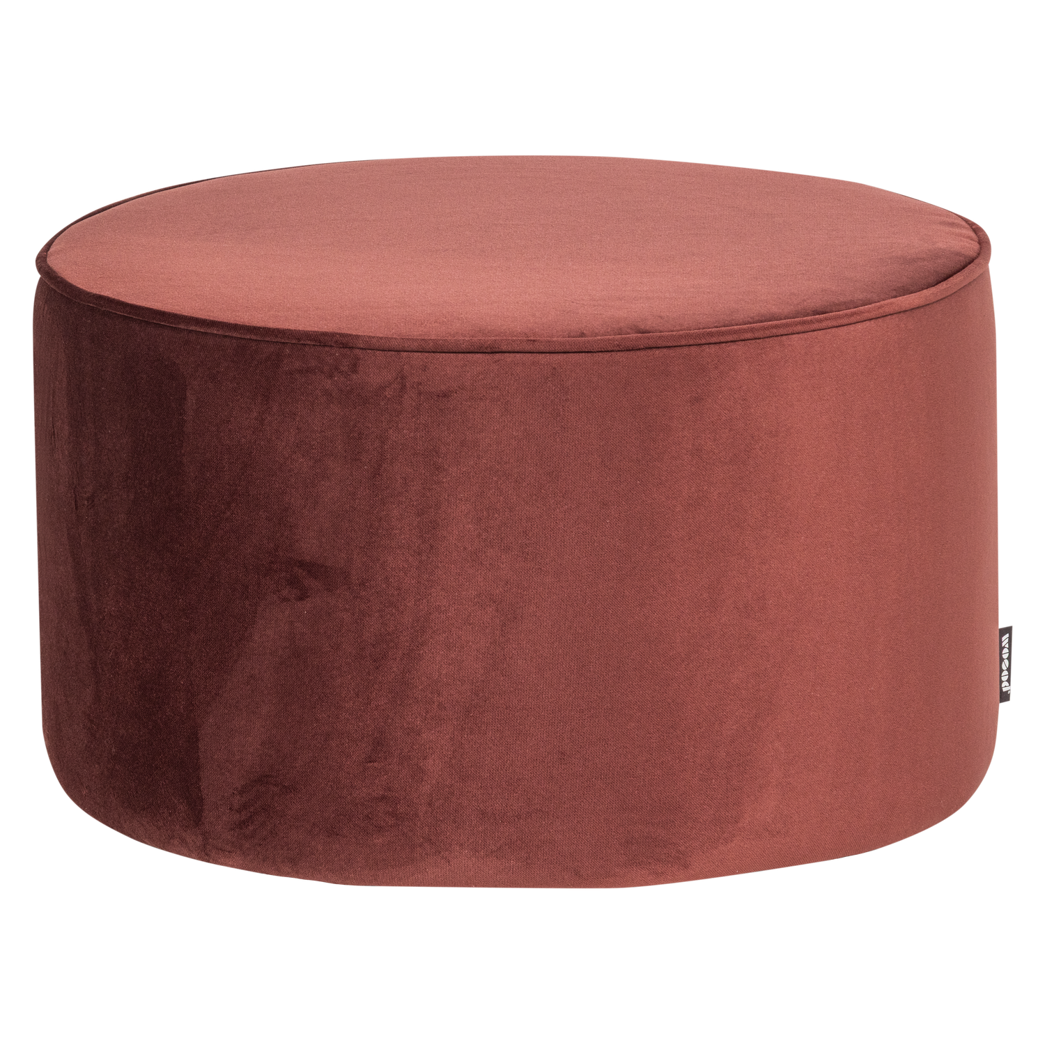 WOOOD puf SARA | 100% Pes | Burgund | 36x60x60 cm