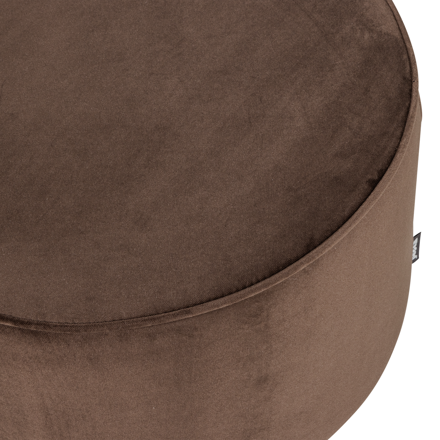 WOOOD puf SARA | 100% Pes | Maro inchis | 36x60x60 cm