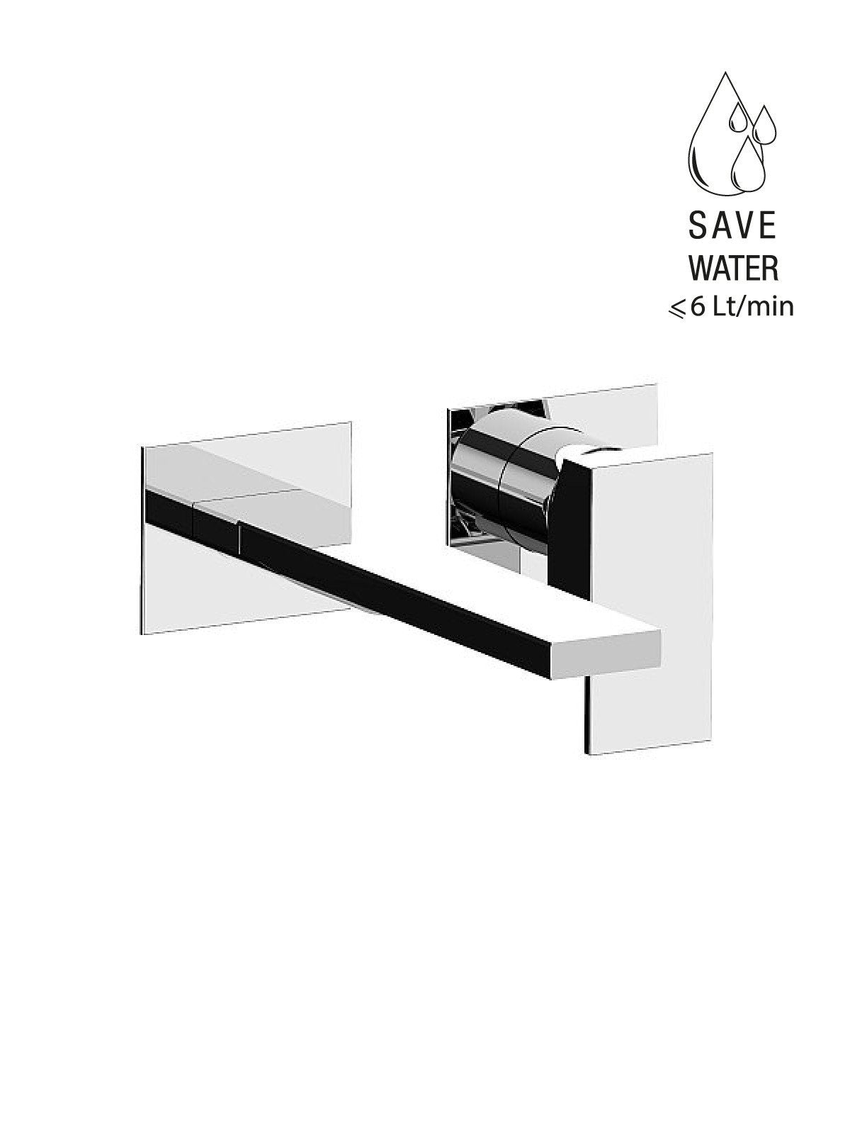 Fratelli Frattini Baterie lavoar montaj perete VitaDue 35547A | Alama | Crom