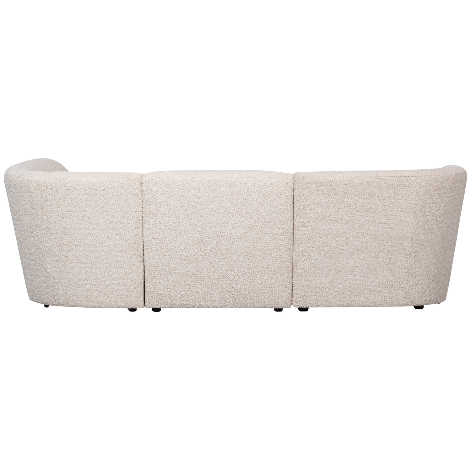 WOOOD canapea 3 locuri COCO | 100% Pes | Creme | 70x230x138 cm
