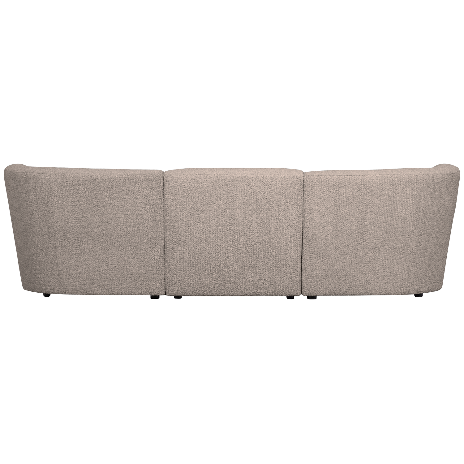 WOOOD canapea 3 locuri COCO | 100% Pes | Nisipiu | 70x227x72 cm