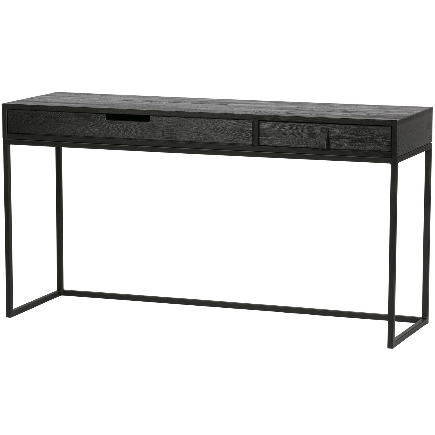 WOOOD birou SILAS | Ash | Negru | 75x140x44 cm