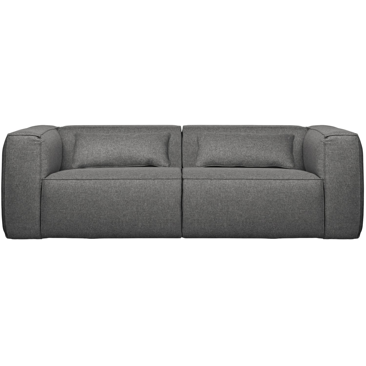 WOOOD canapea 4 locuri BEAN 3,5-SEATER | 85% Pes / 15% Cot | Gri | 73x242x96 cm