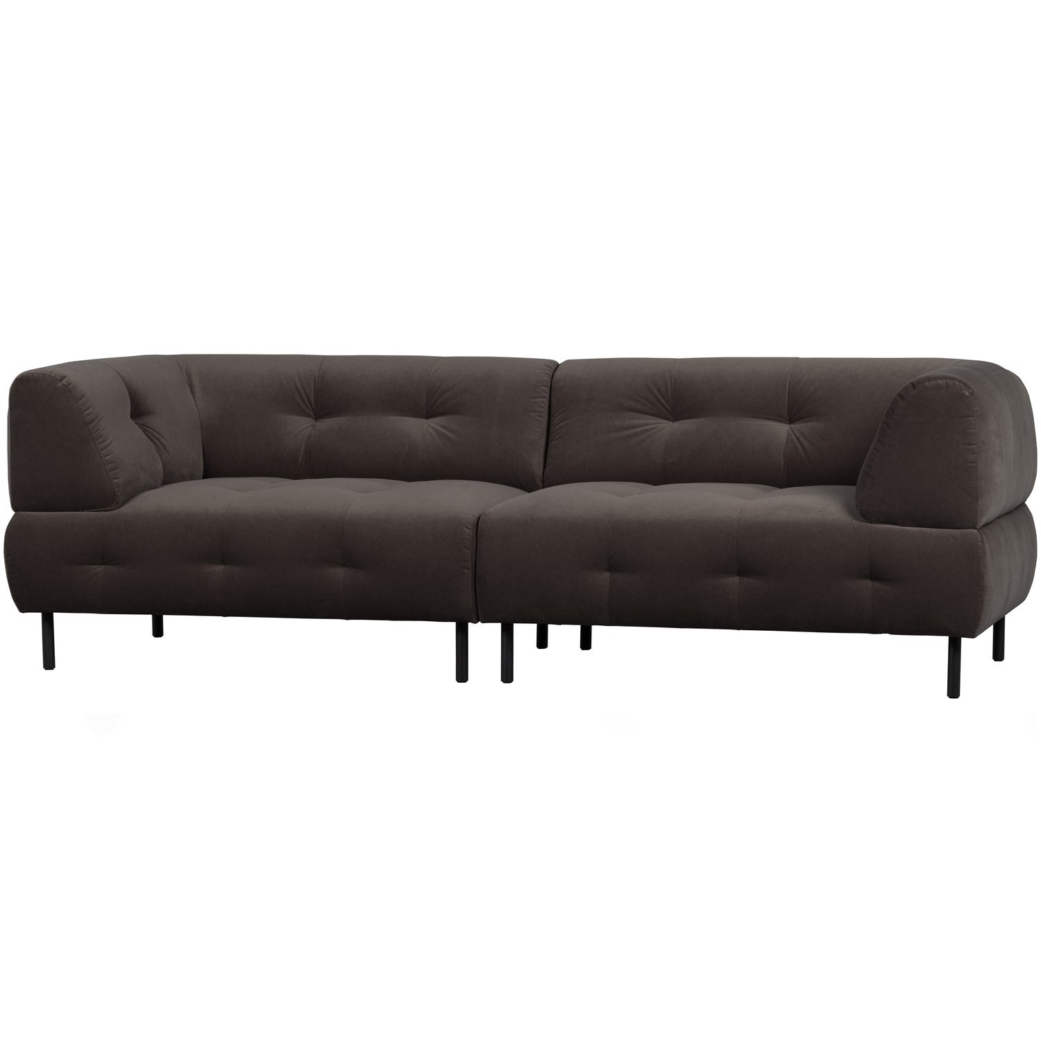 WOOOD canapea 4 locuri LLOYD | 80% Pes / 20% Cot | Cast Iron | 75x245x90 cm