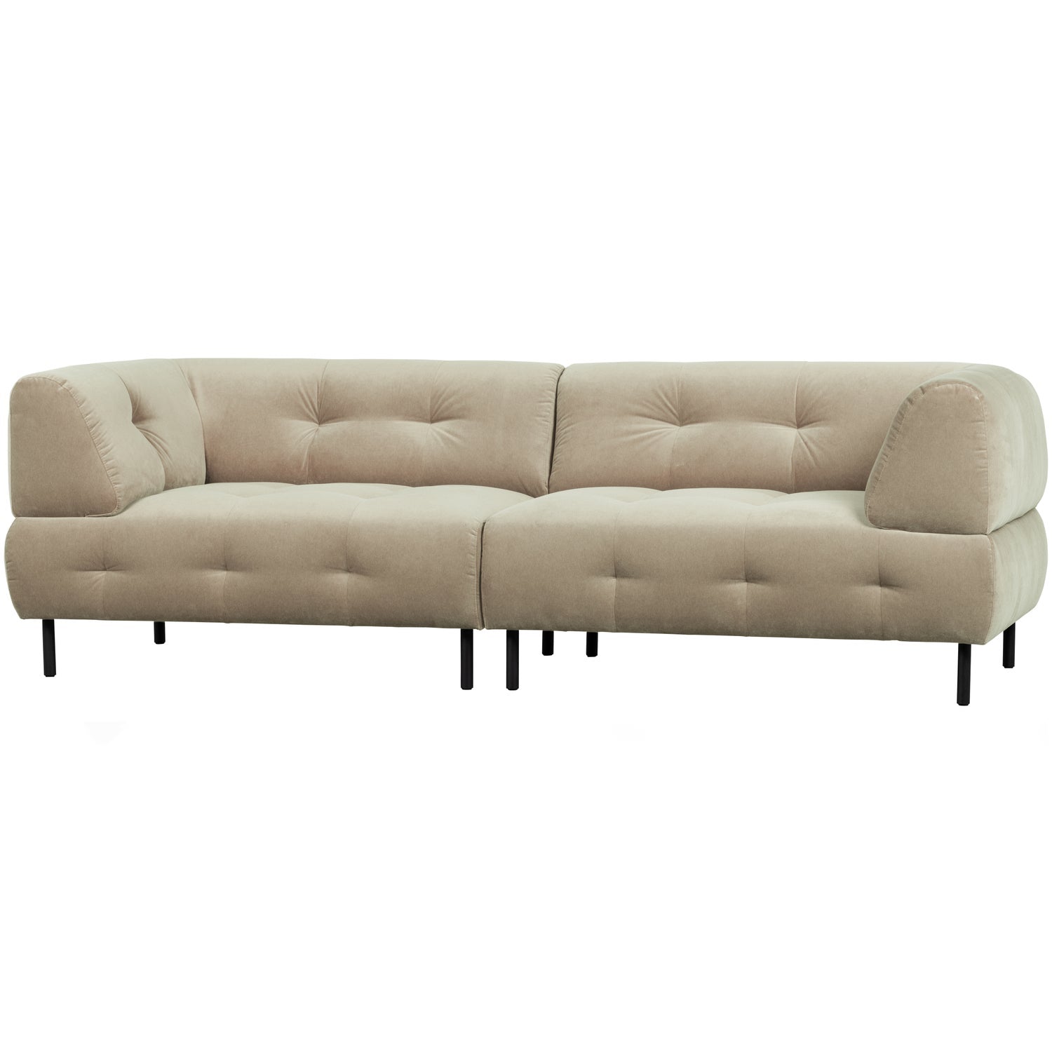 WOOOD canapea 4 locuri LLOYD | 80% Pes / 20% Cot | Sea Salt | 75x245x90 cm