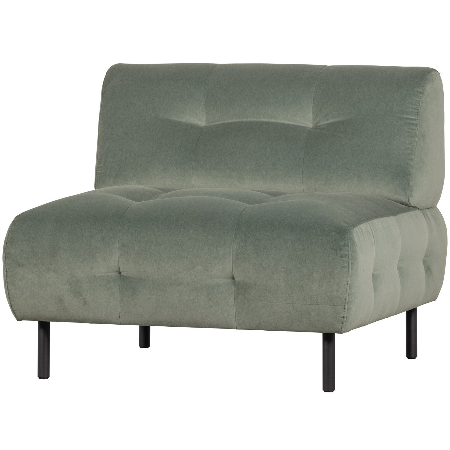 WOOOD fotoliu LLOYD ARMCHAIR VELVET WATERPLANT | 80% Pes / 20% Cot | Waterplant | 75x90x90 cm