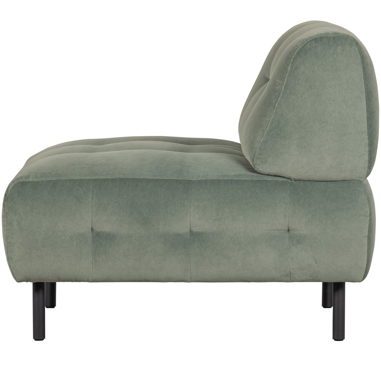 WOOOD fotoliu LLOYD ARMCHAIR VELVET WATERPLANT | 80% Pes / 20% Cot | Waterplant | 75x90x90 cm
