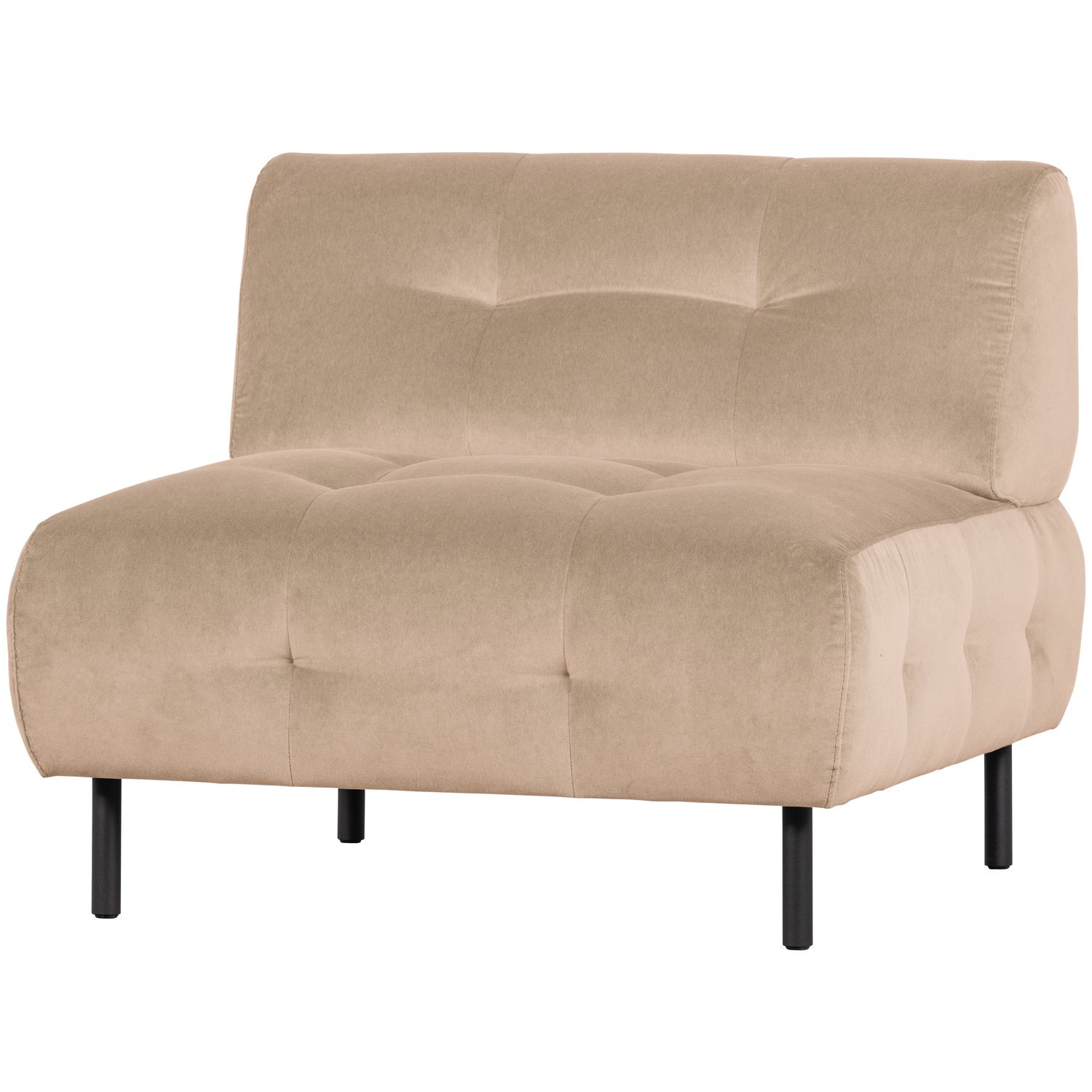 WOOOD fotoliu LLOYD ARMCHAIR VELVET SEA SALT | 80% Pes / 20% Cot | Sea Salt | 75x90x90 cm