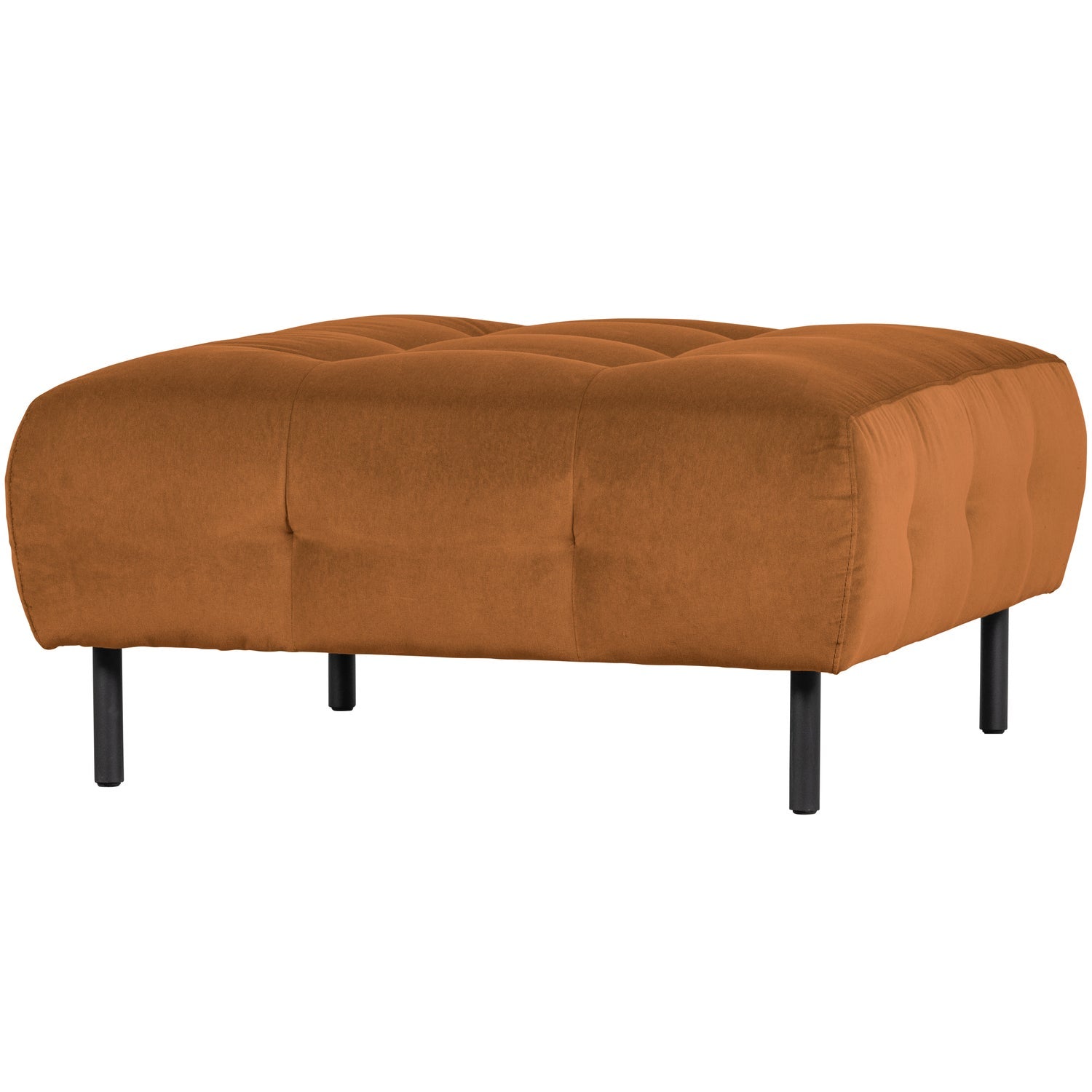 WOOOD taburet LLOYD | 80% Pes / 20% Cot | Cinnamon | 45x90x90 cm