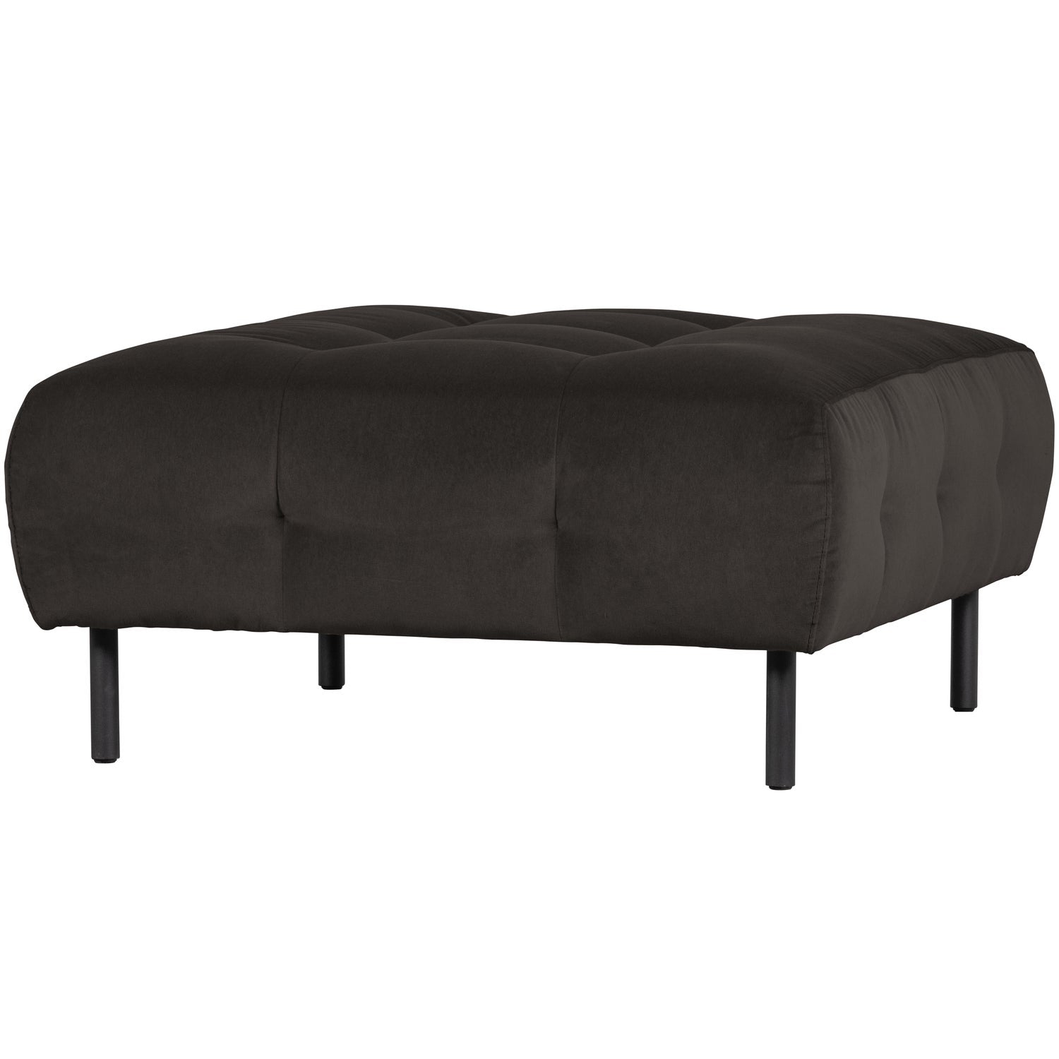 WOOOD taburet LLOYD | 80% Pes / 20% Cot | Cast Iron | 45x90x90 cm