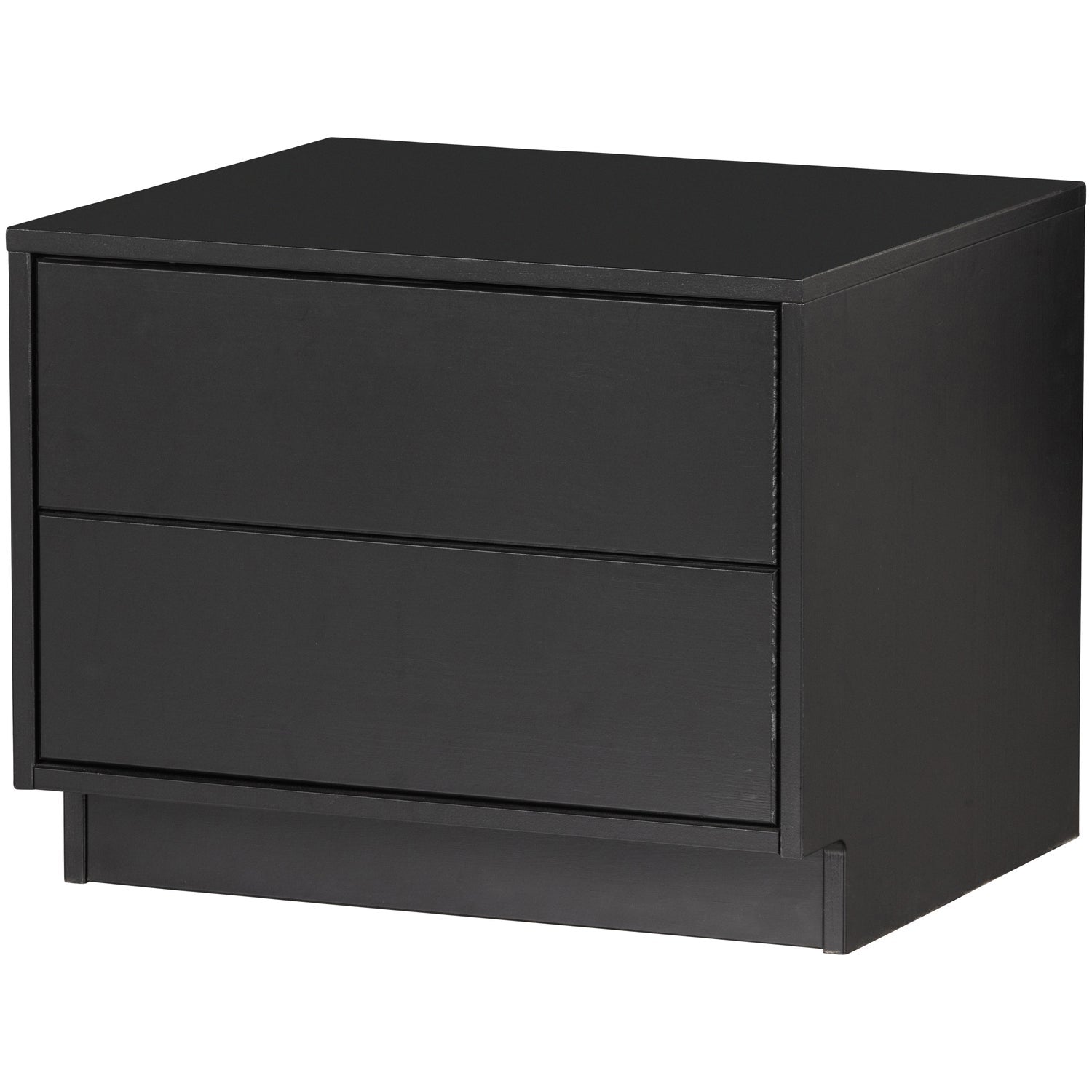 WOOOD mobila TV FINCA | Pin | Negru | 40x50x40 cm