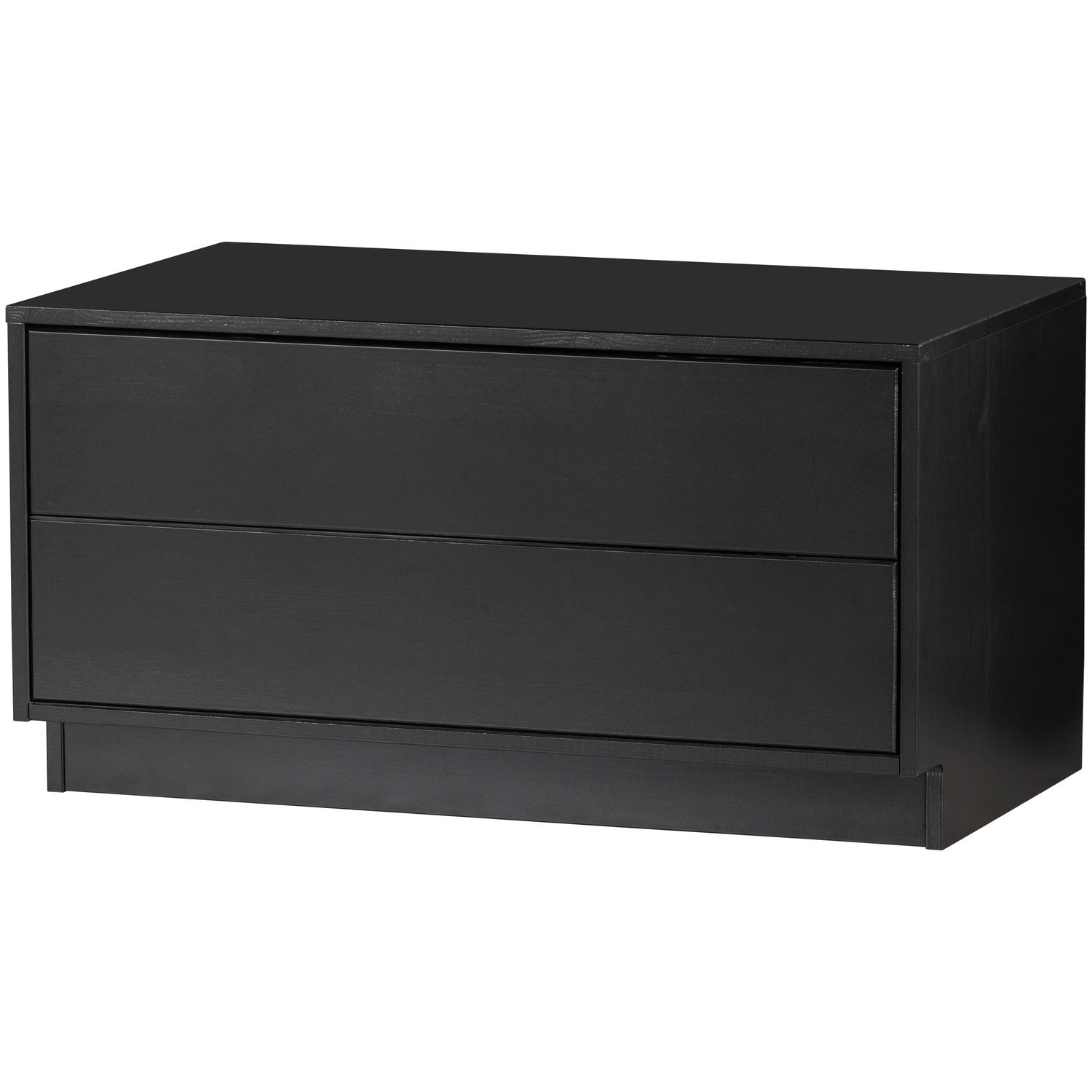 WOOOD mobila TV FINCA | Pin | Negru | 40x75x40 cm