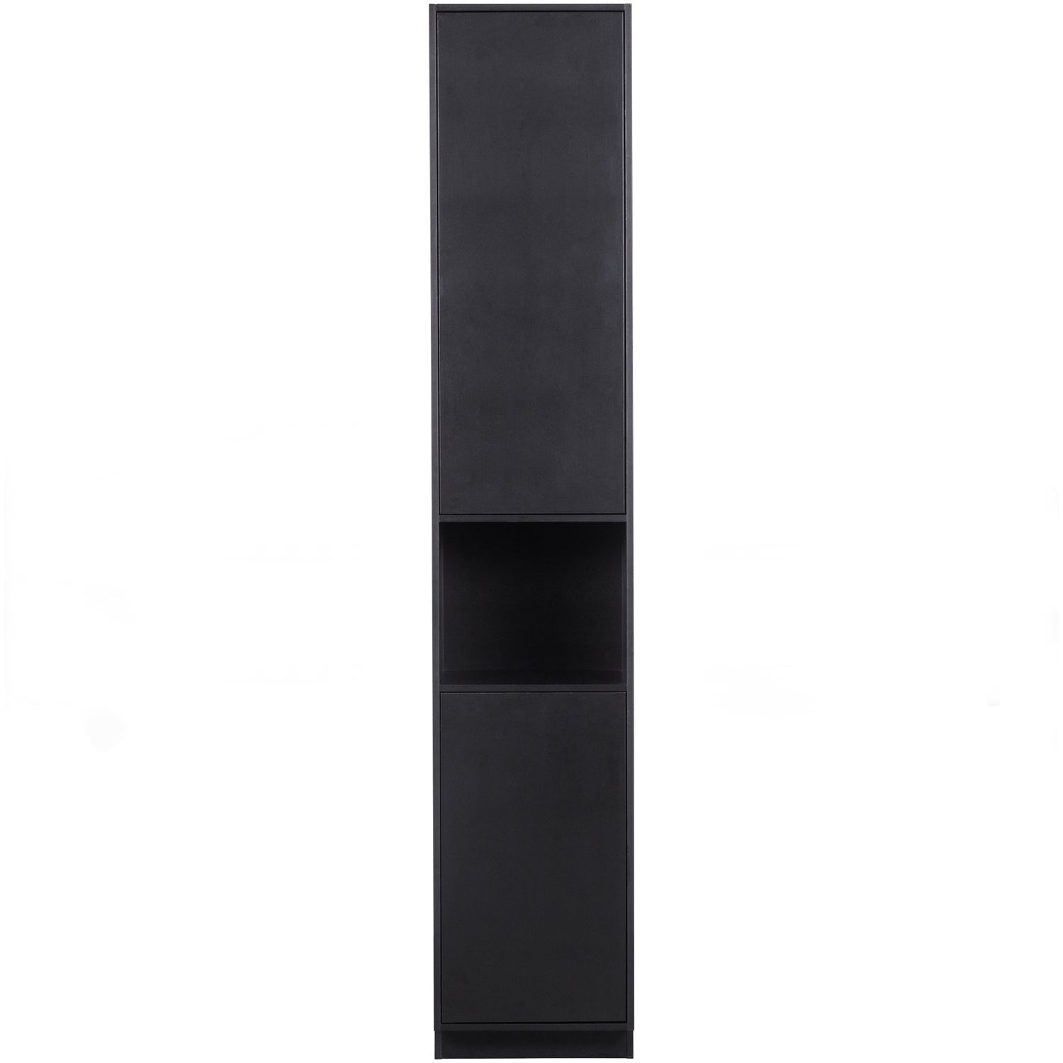 WOOOD dulap perete FINCA | Pin | Negru | 210x40x40 cm