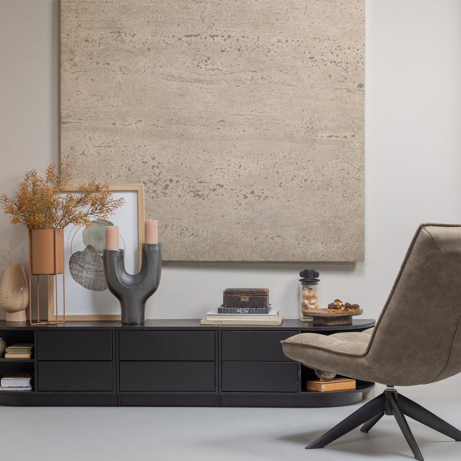 WOOOD fotoliu JOUKE SWIVEL ARMCHAIR IMITATION LEATHER | 100% Pes | Verde | 97x70x85 cm