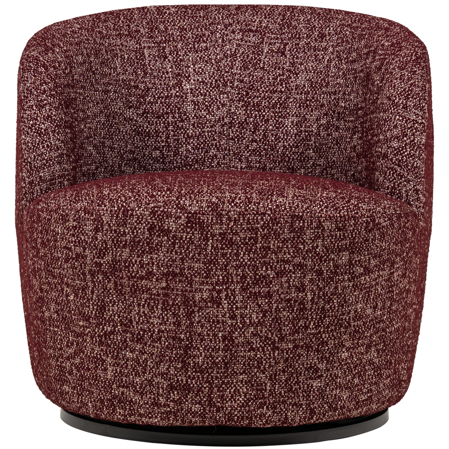 SERRA SWIVEL CHAIR BURGUNDY RED MELANGE
