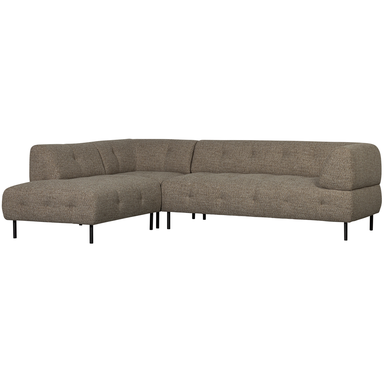 WOOOD canapea colt LLOYD | 94% pes / 6% ny | Maro | 77x267x205 cm