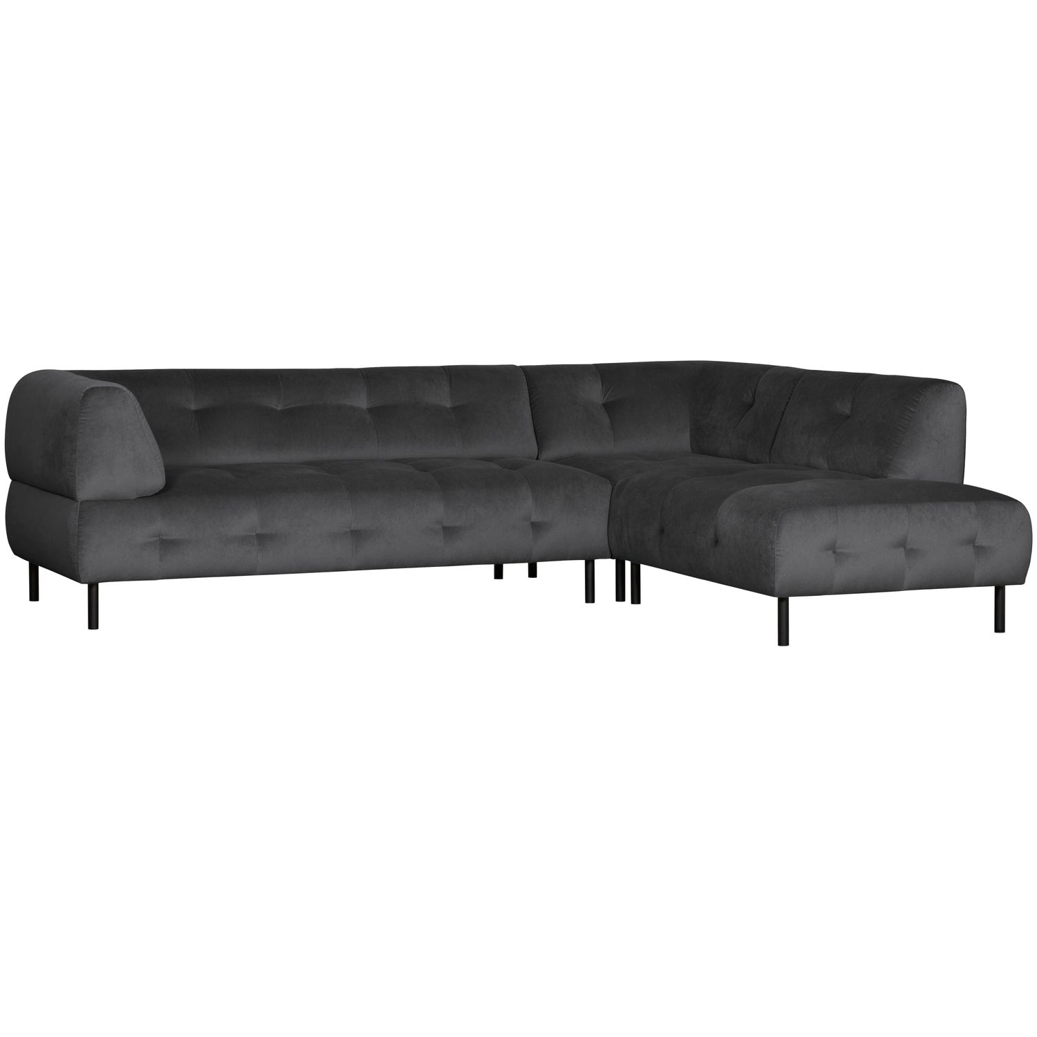 WOOOD canapea colt LLOYD | 80% pes / 20% cot | Cast iron | 77x267x205 cm