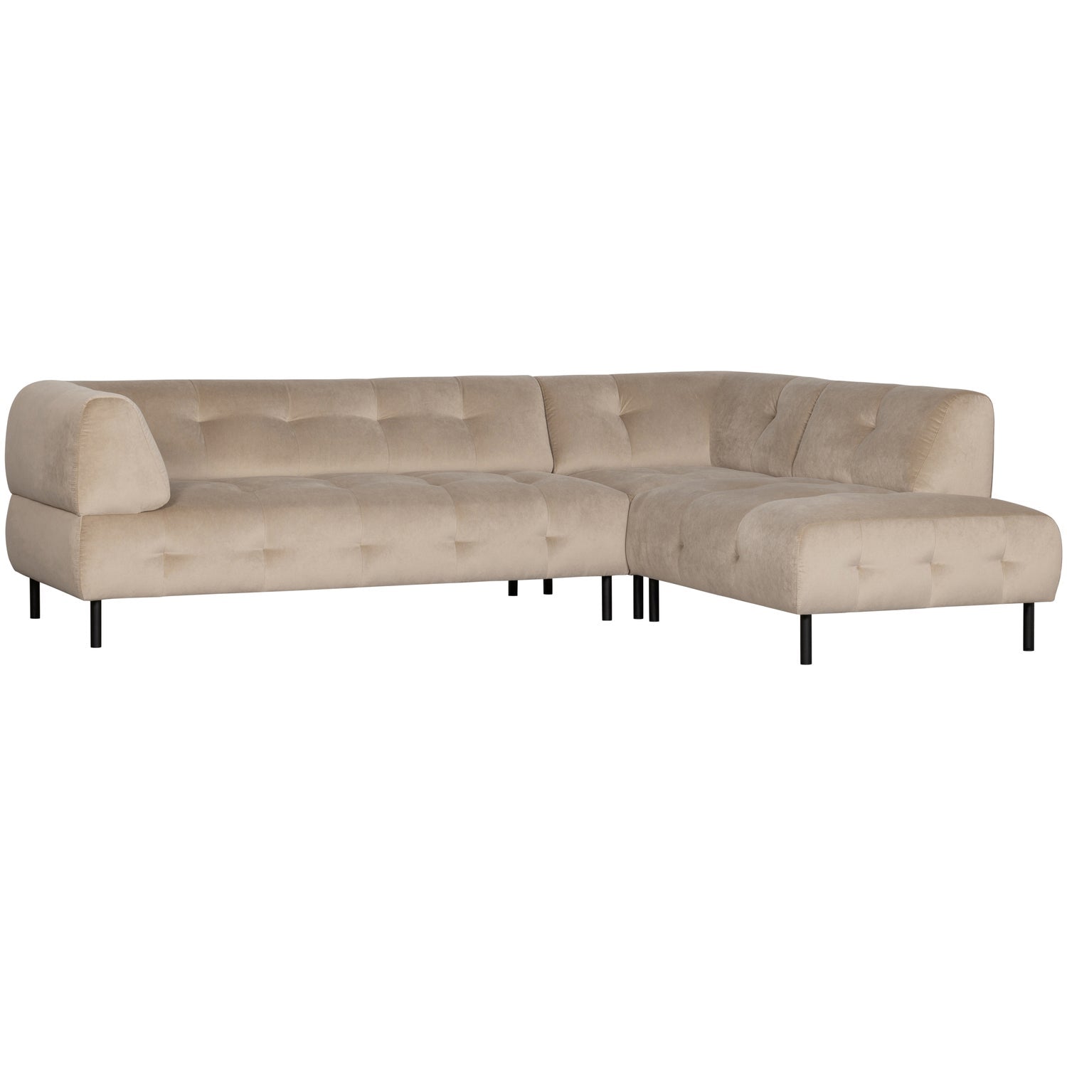 WOOOD canapea colt LLOYD | 80% pes / 20% cot | Sea salt | 77x267x205 cm