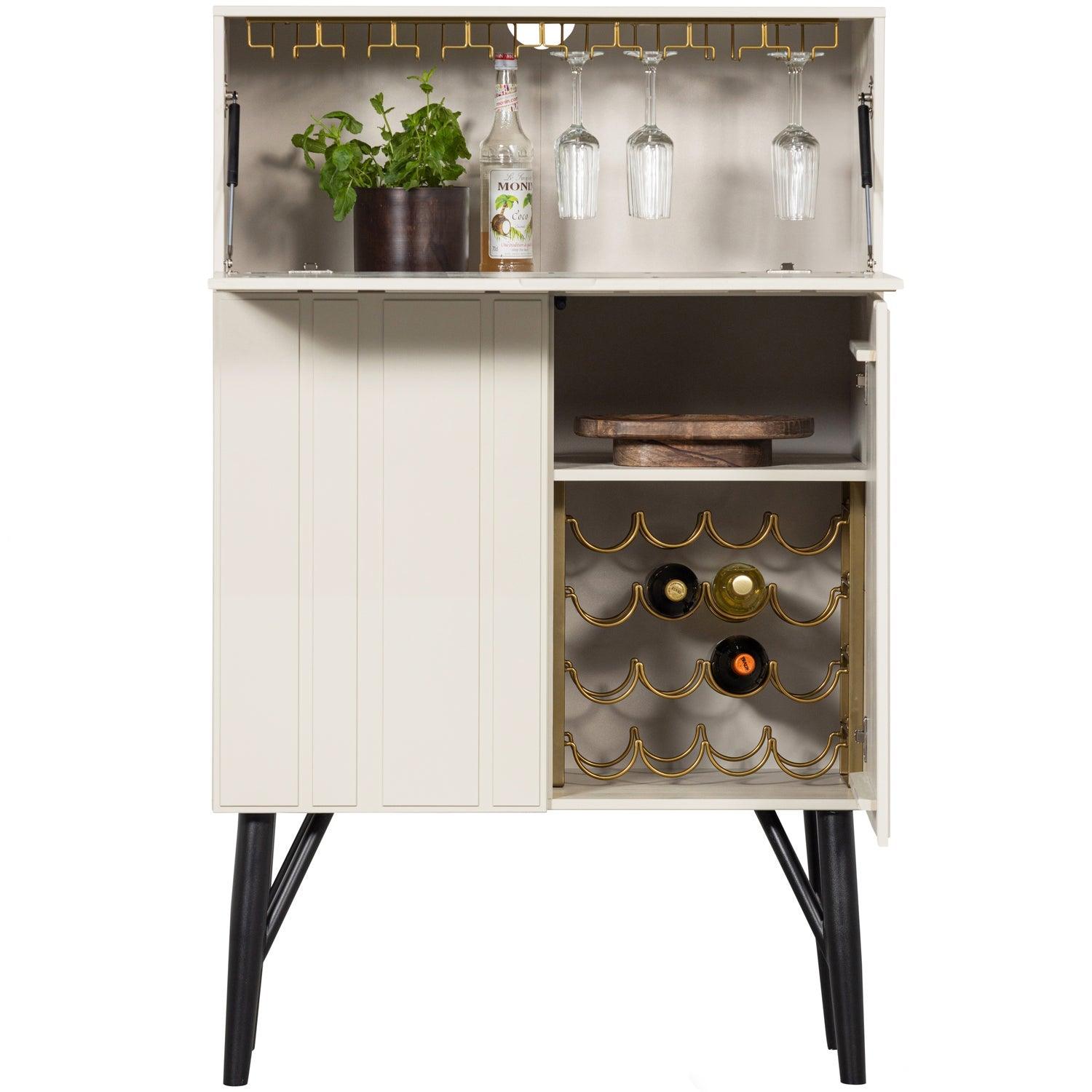 MILLER BAR CABINET PINE DUST [fsc]