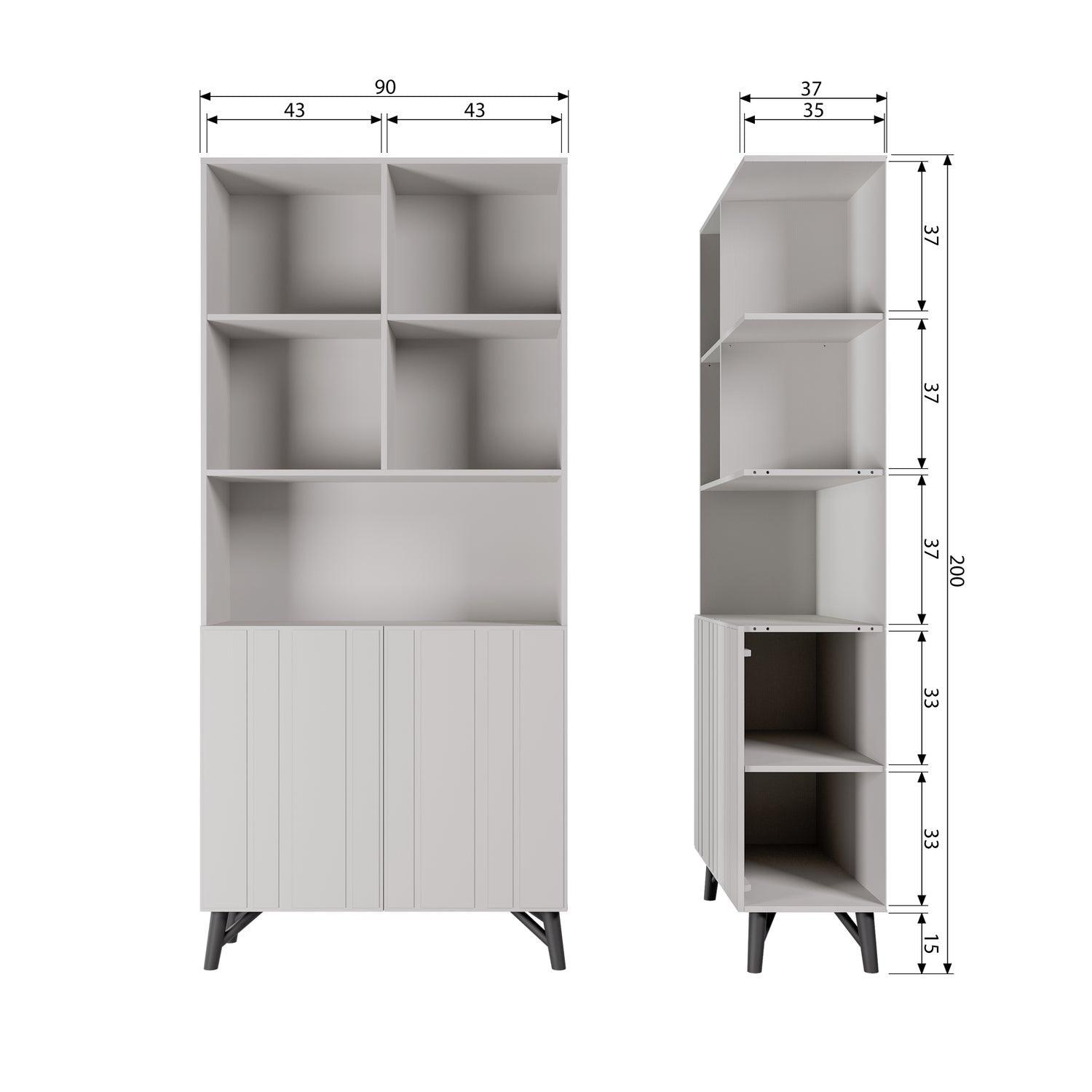 MILLER 2-DOORS CABINET PINE DUST [fsc]