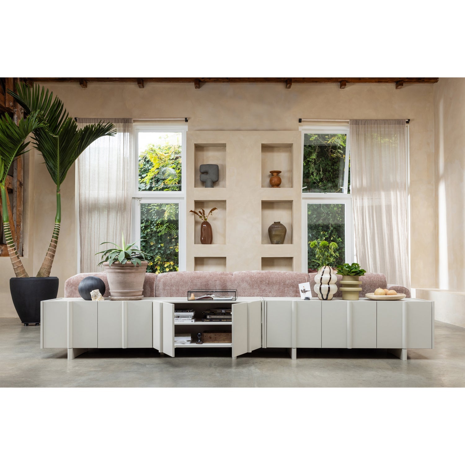 BASU TV UNIT 152CM PINE DUST [fsc]