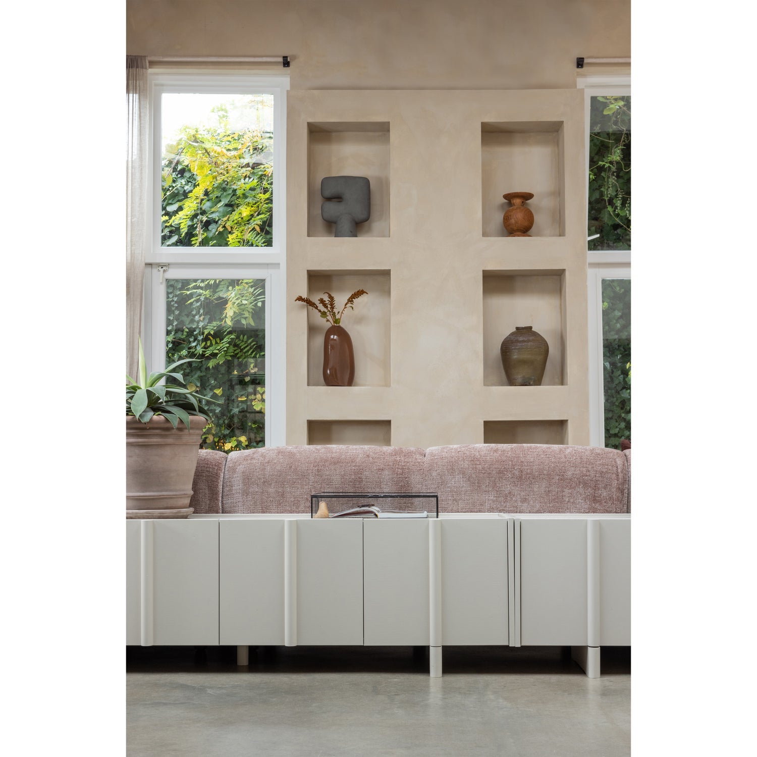 BASU TV UNIT 152CM PINE DUST [fsc]