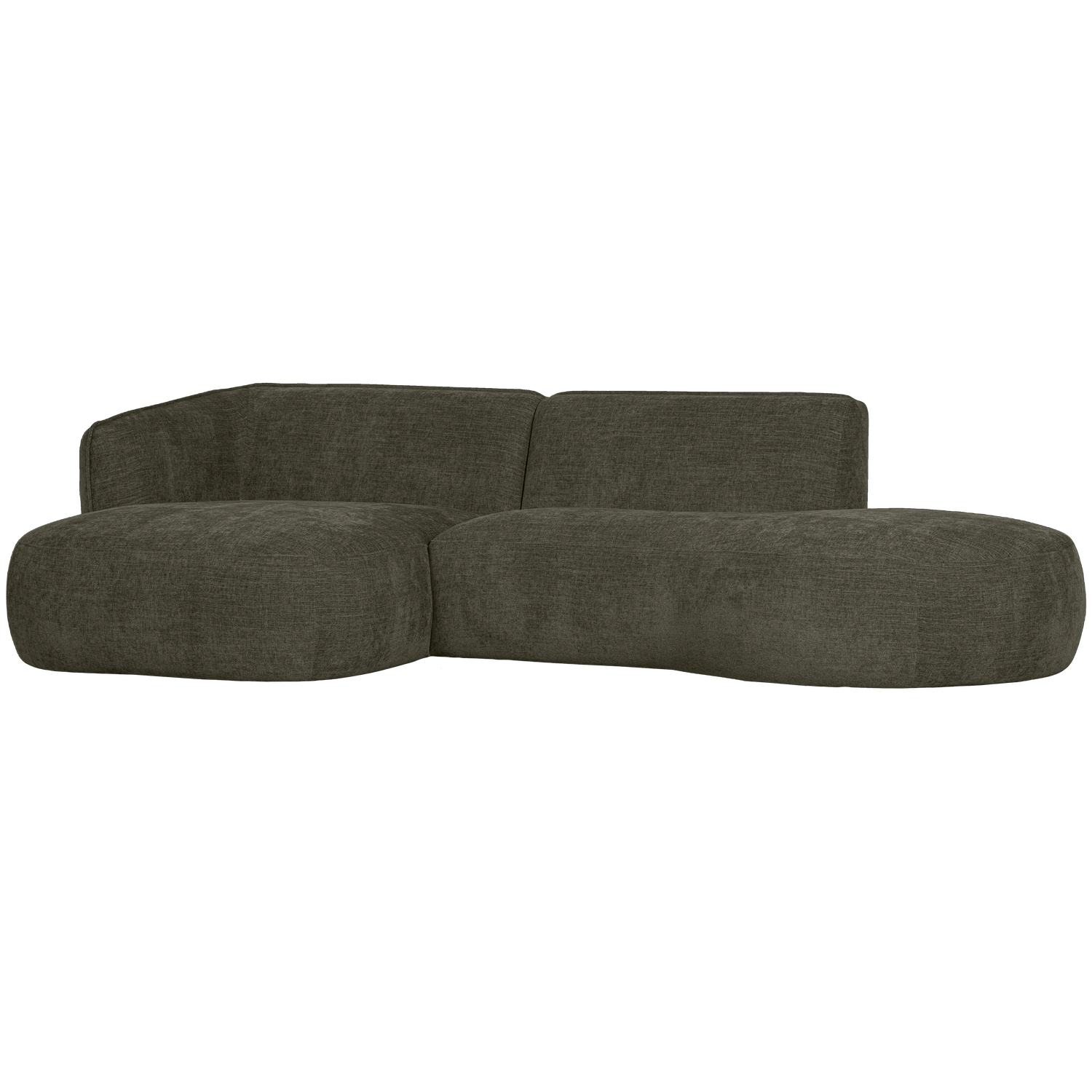 WOOOD canapea colt POLLY CHAISE LONGUE | 100% Pes | Verde | 71x275x150 cm
