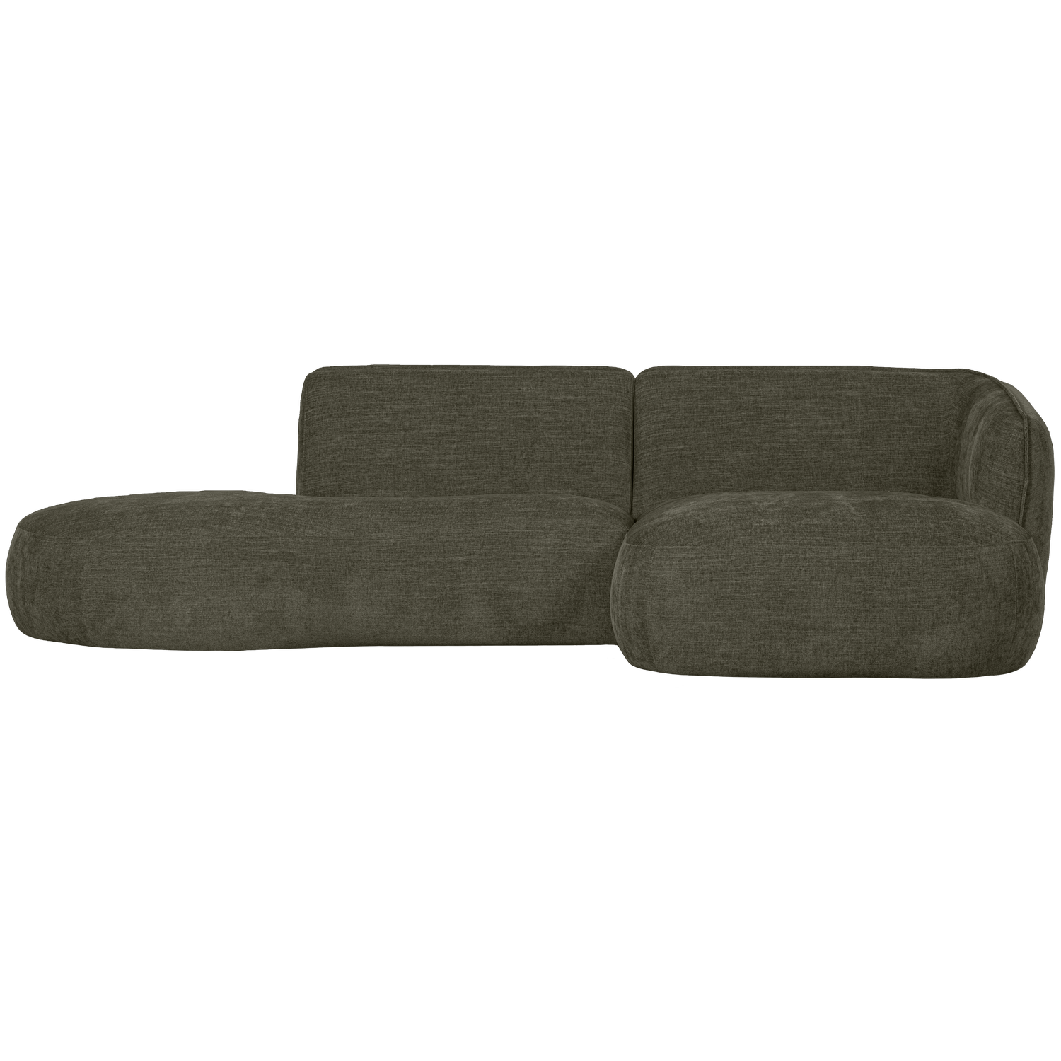 WOOOD canapea colt POLLY CHAISE LONGUE | 100% Pes | Verde | 71x275x150 cm