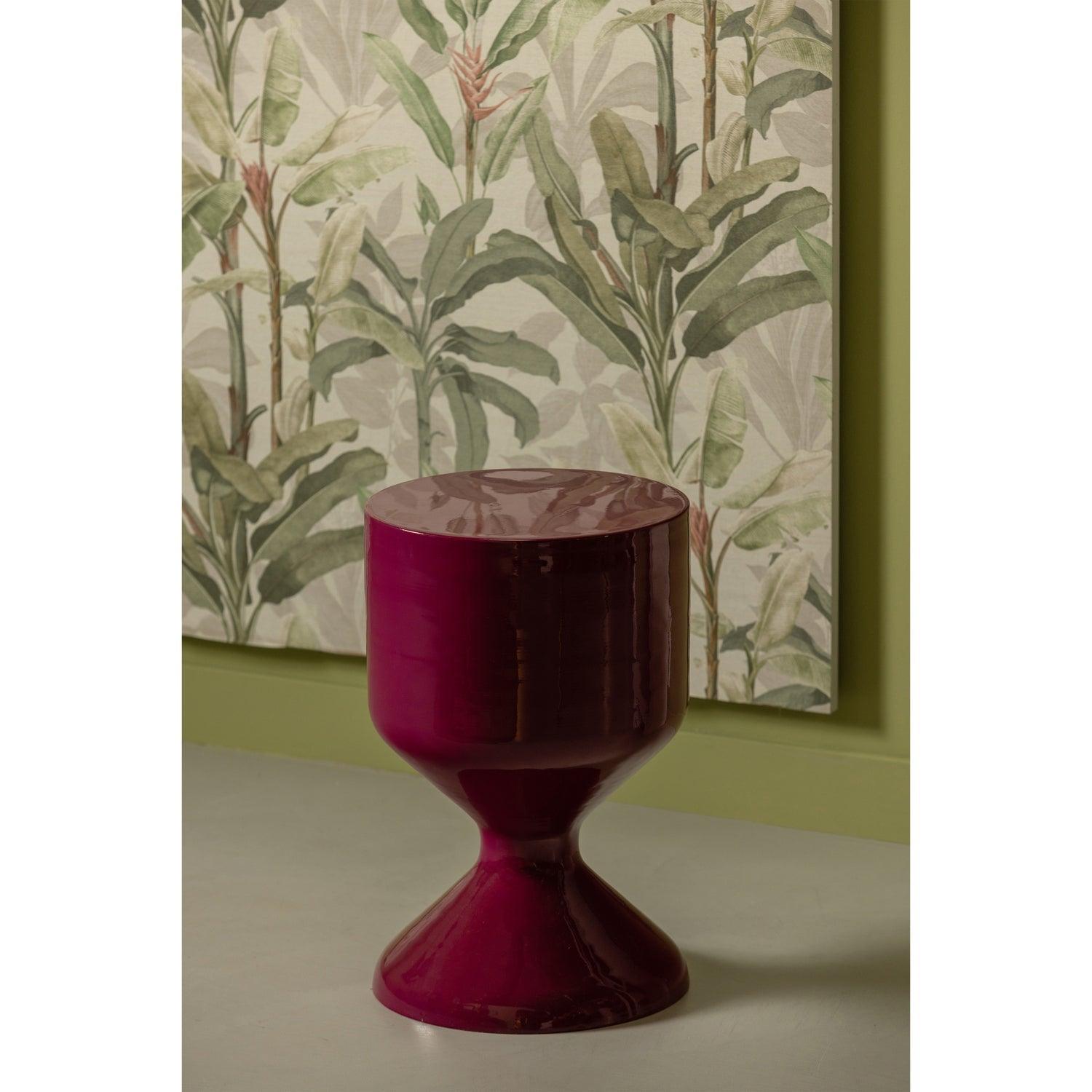 HENRY SIDE TABLE METAL RASPBERRY