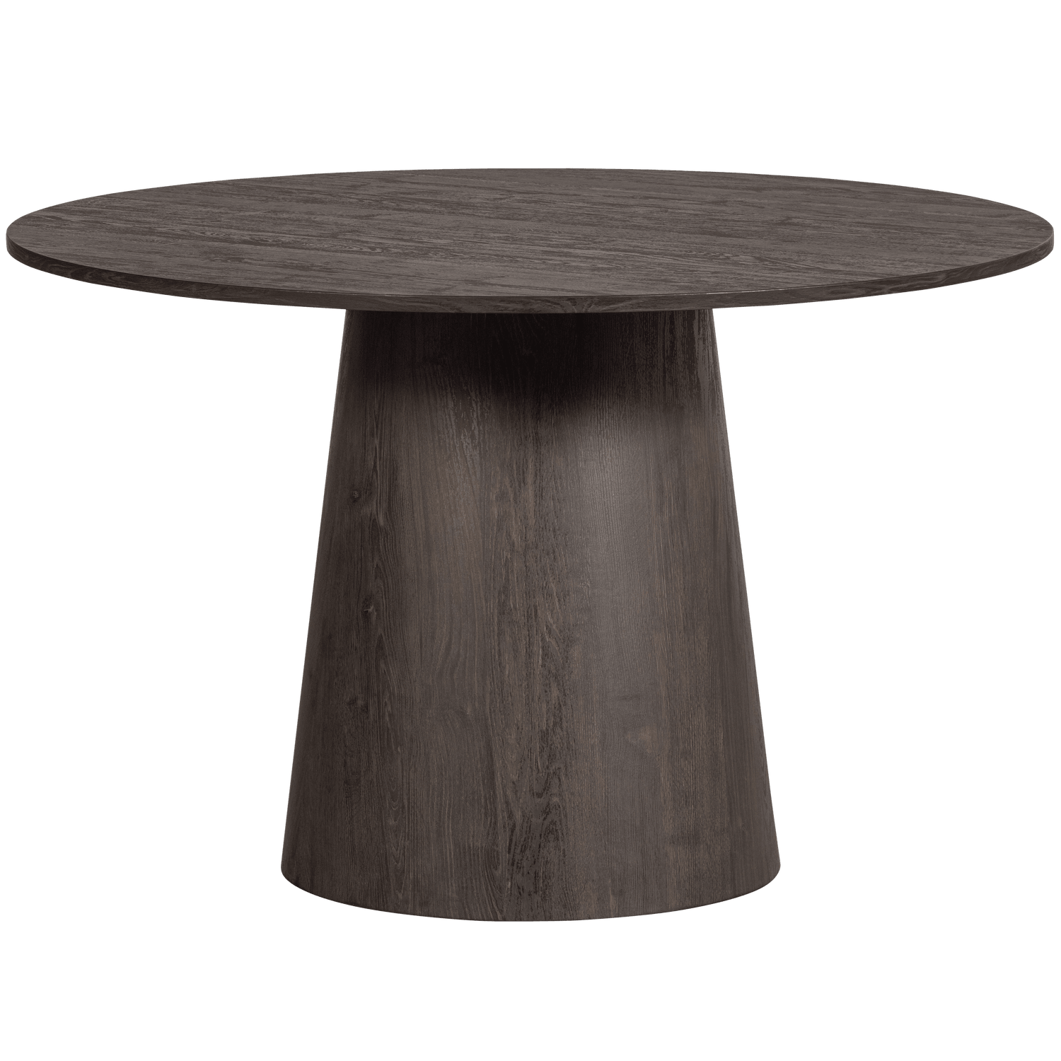 MAAN DINING TABLE ROUND MDF DARK BROWN Ø120CM