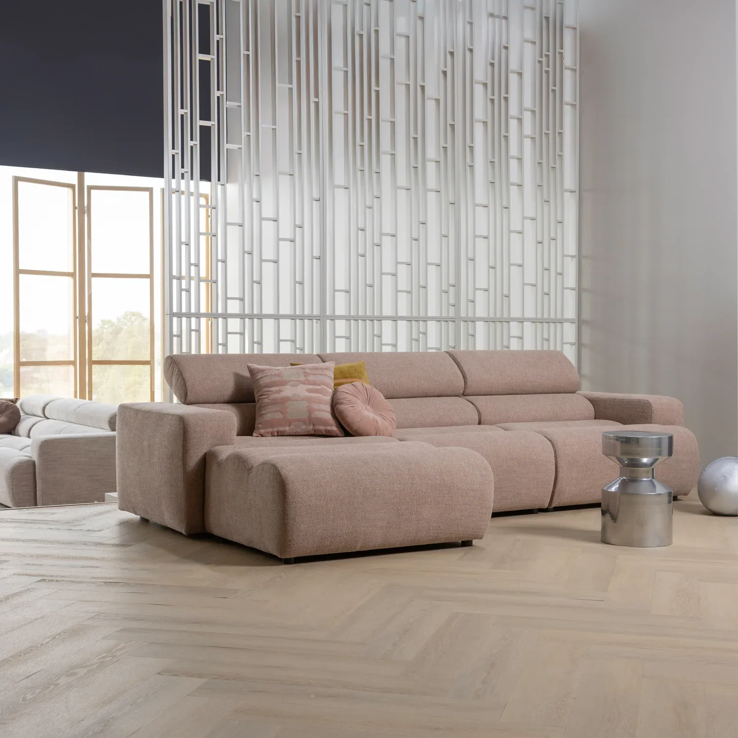 FERRY SIDE TABLE METAL CHROME