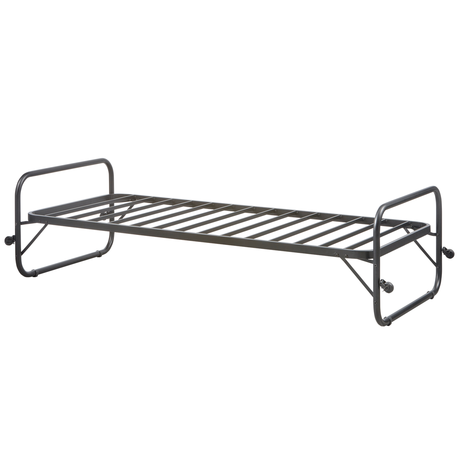 WOOOD pat single LUCY | Metal | Negru | 57x95x206 cm