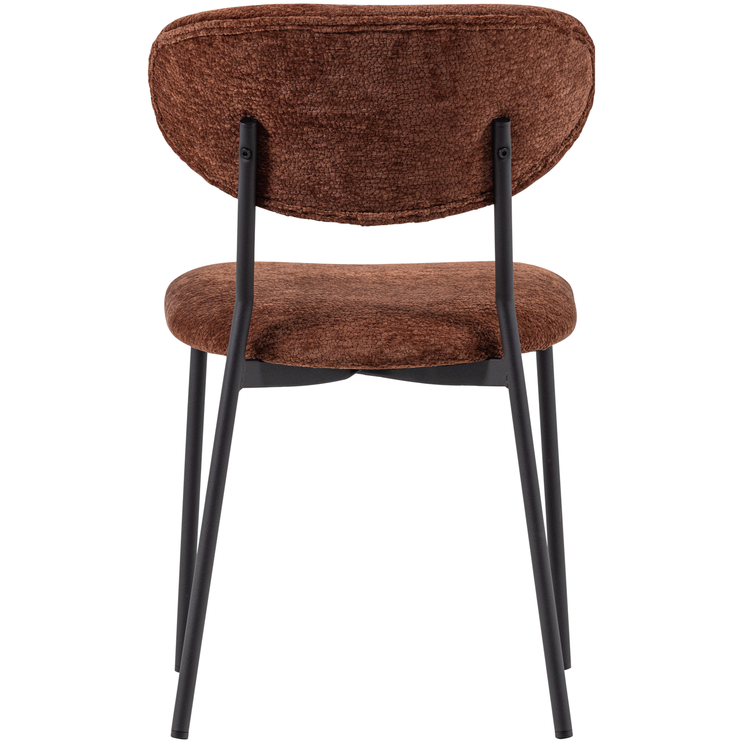 KJELD DINING CHAIR CHENILLE TEXTURED BROWN
