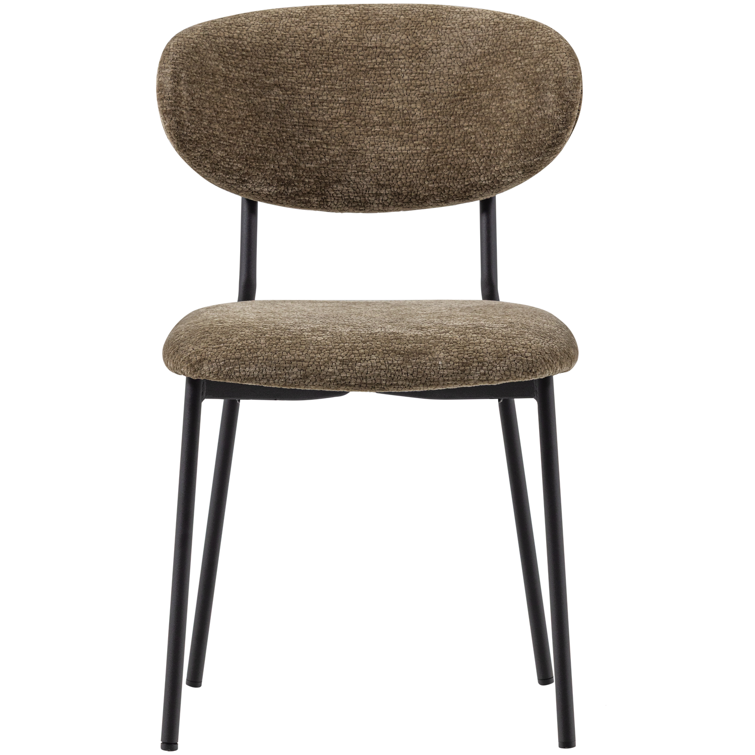 KJELD DINING CHAIR CHENILLE TEXTURED GREEN